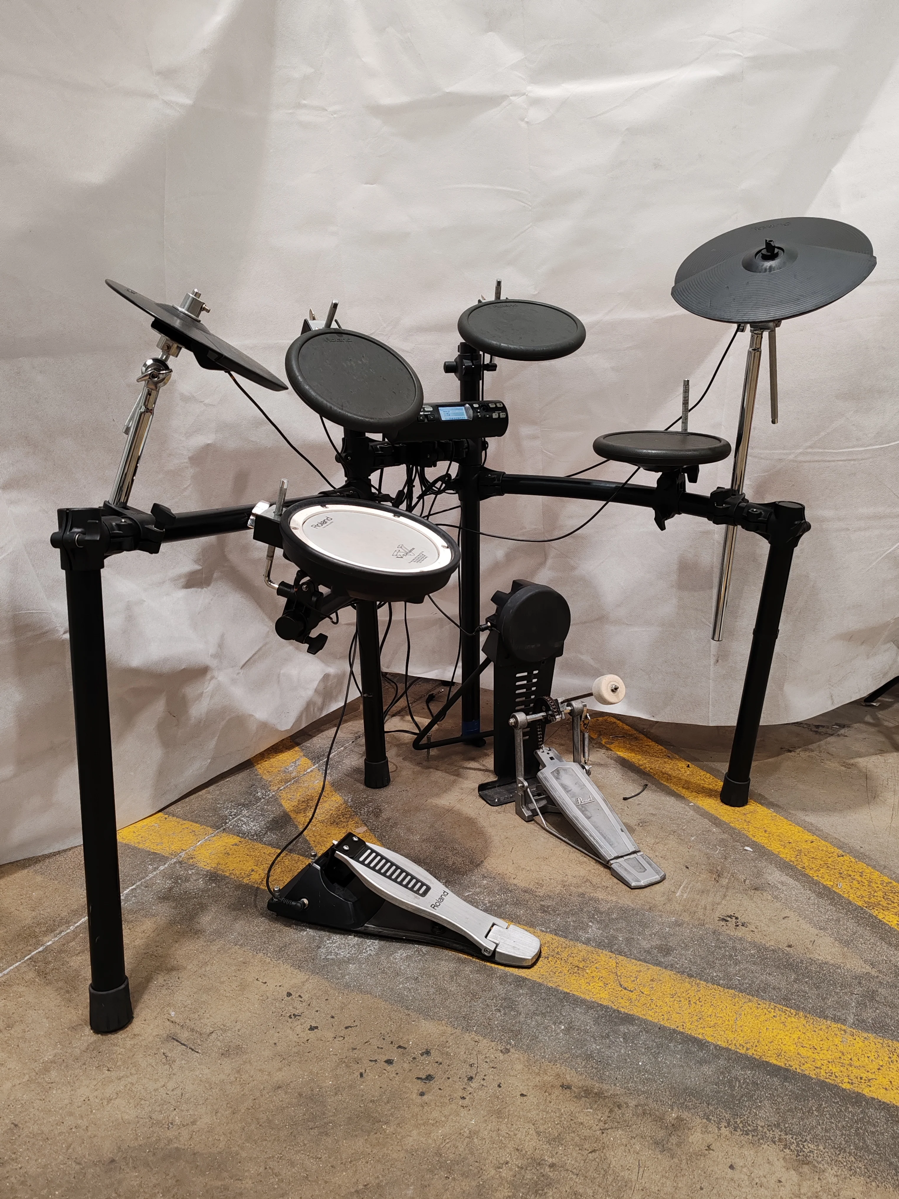 Roland TD-4 Electronic 5 Piece Drumkit - Dynamic Sound Module - Very Good w/ Power Supply - Image 3
