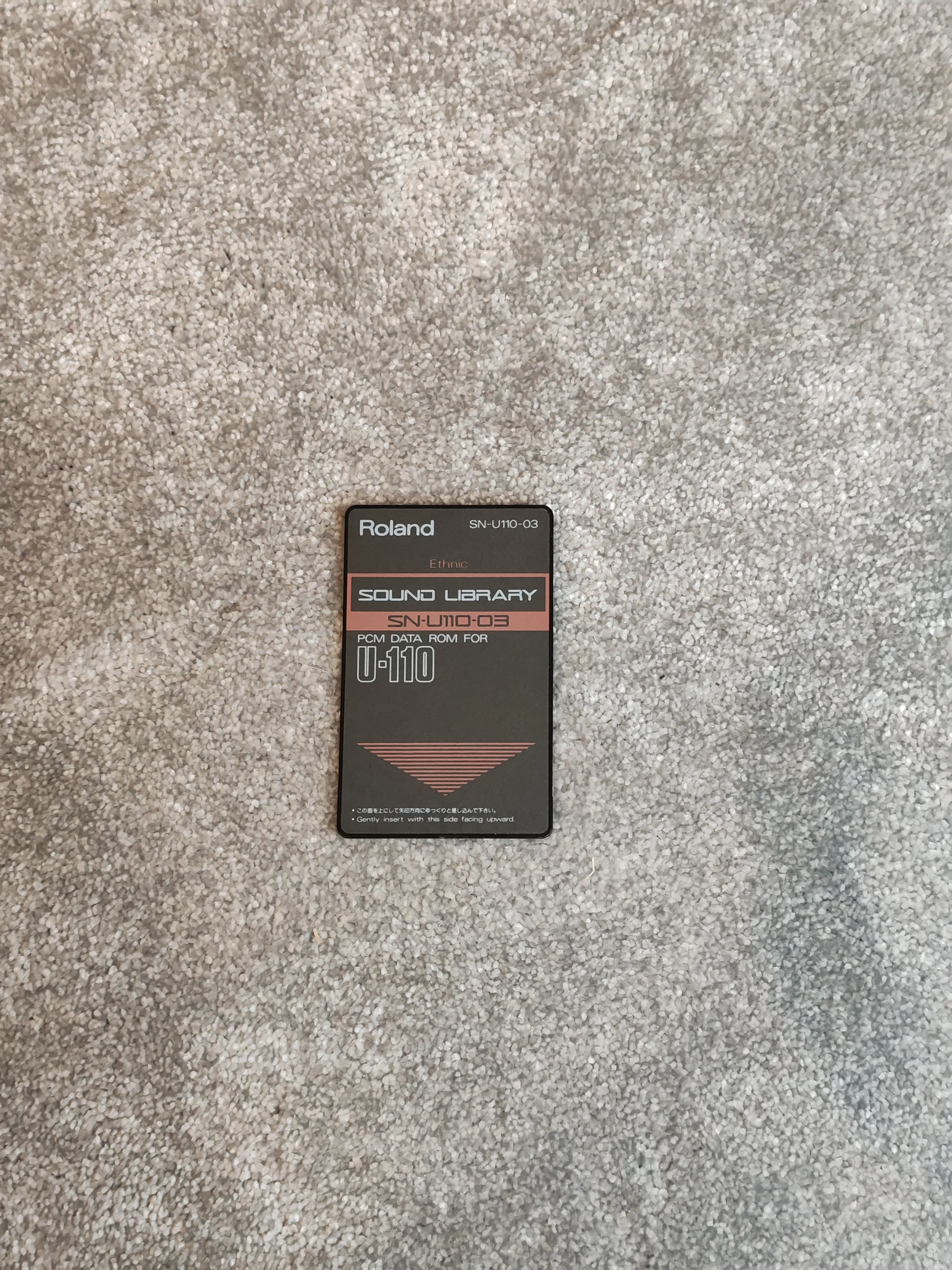 Roland U-110 Sound Library Card - SN-U110-03 - Ethnic PCM Card - Image 3