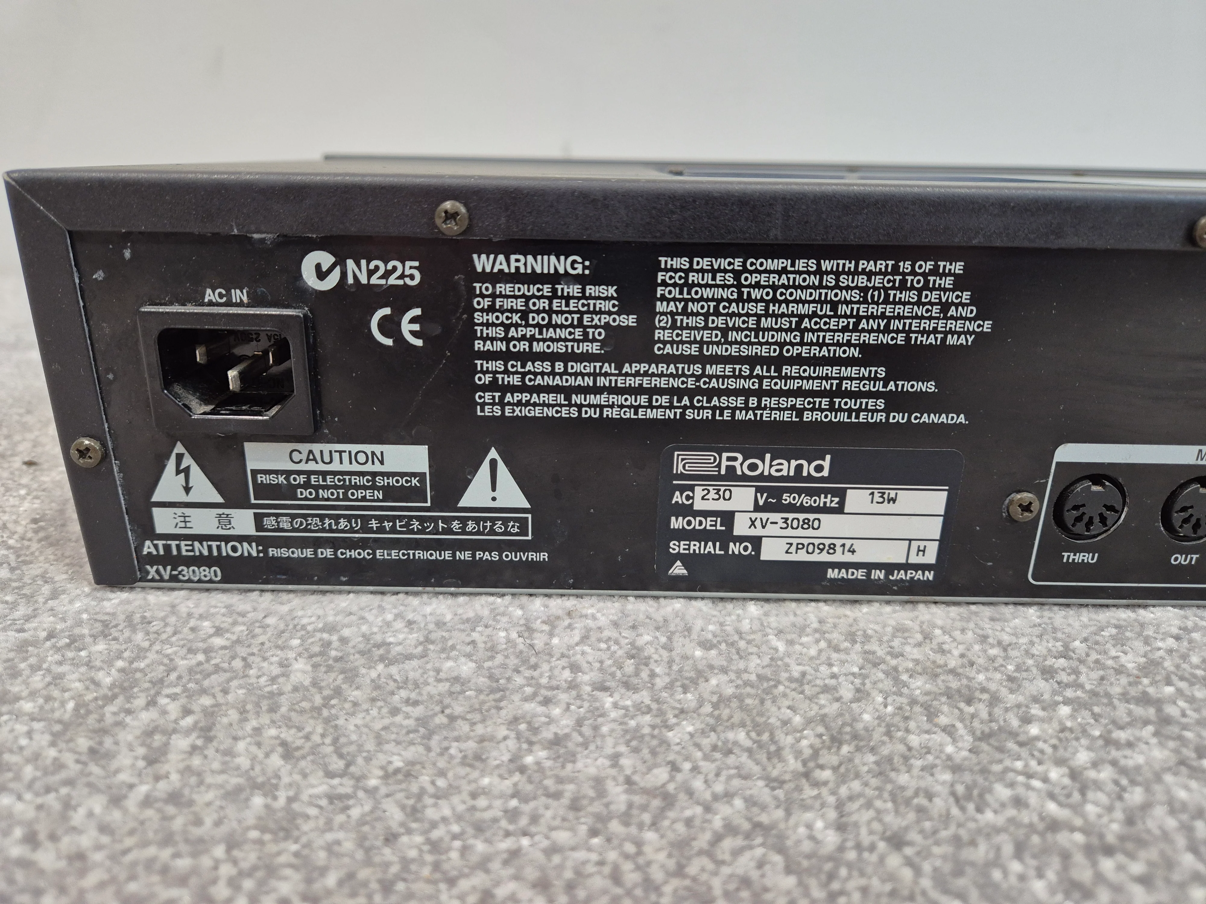 Roland XV-3080 - Synthesizer Module - Black - Image 7
