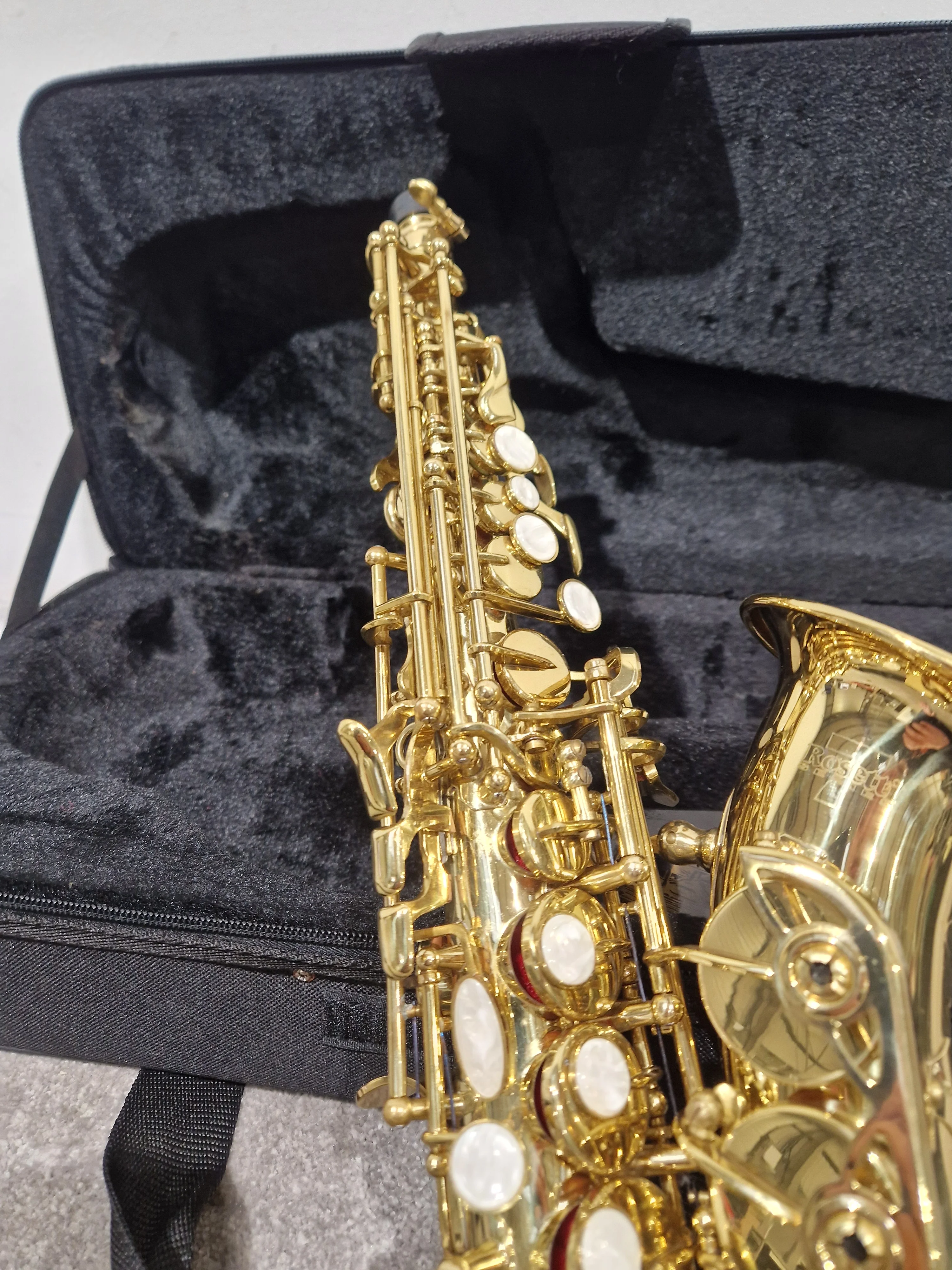 Rosetti Series 7 Curved Soprano Saxophone 89CSP7L - Smooth Tone Performance - Excellent w/ Hard Case & Accessories For saxophone - Image 16