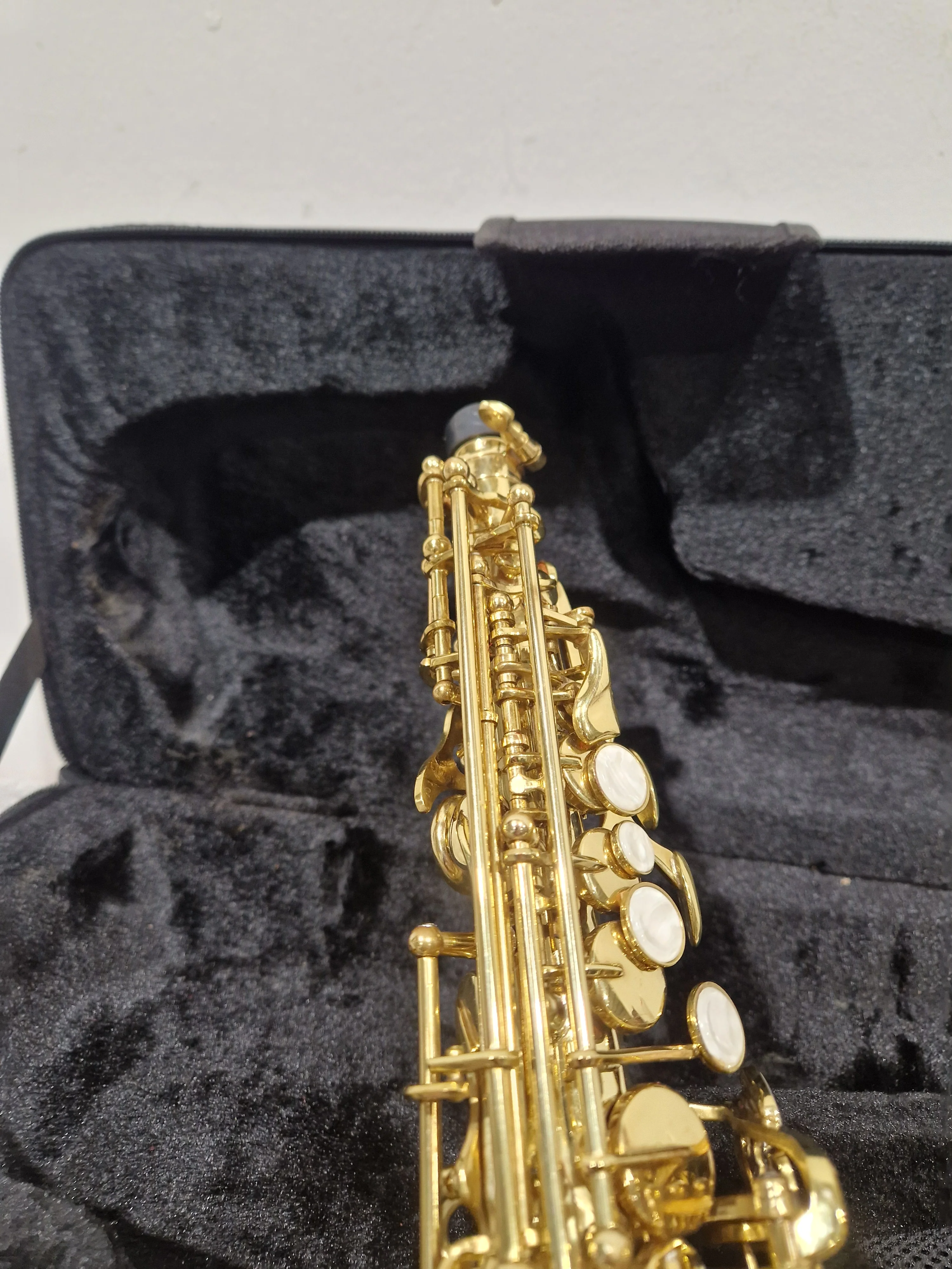 Rosetti Series 7 Curved Soprano Saxophone 89CSP7L - Smooth Tone Performance - Excellent w/ Hard Case & Accessories For saxophone - Image 17