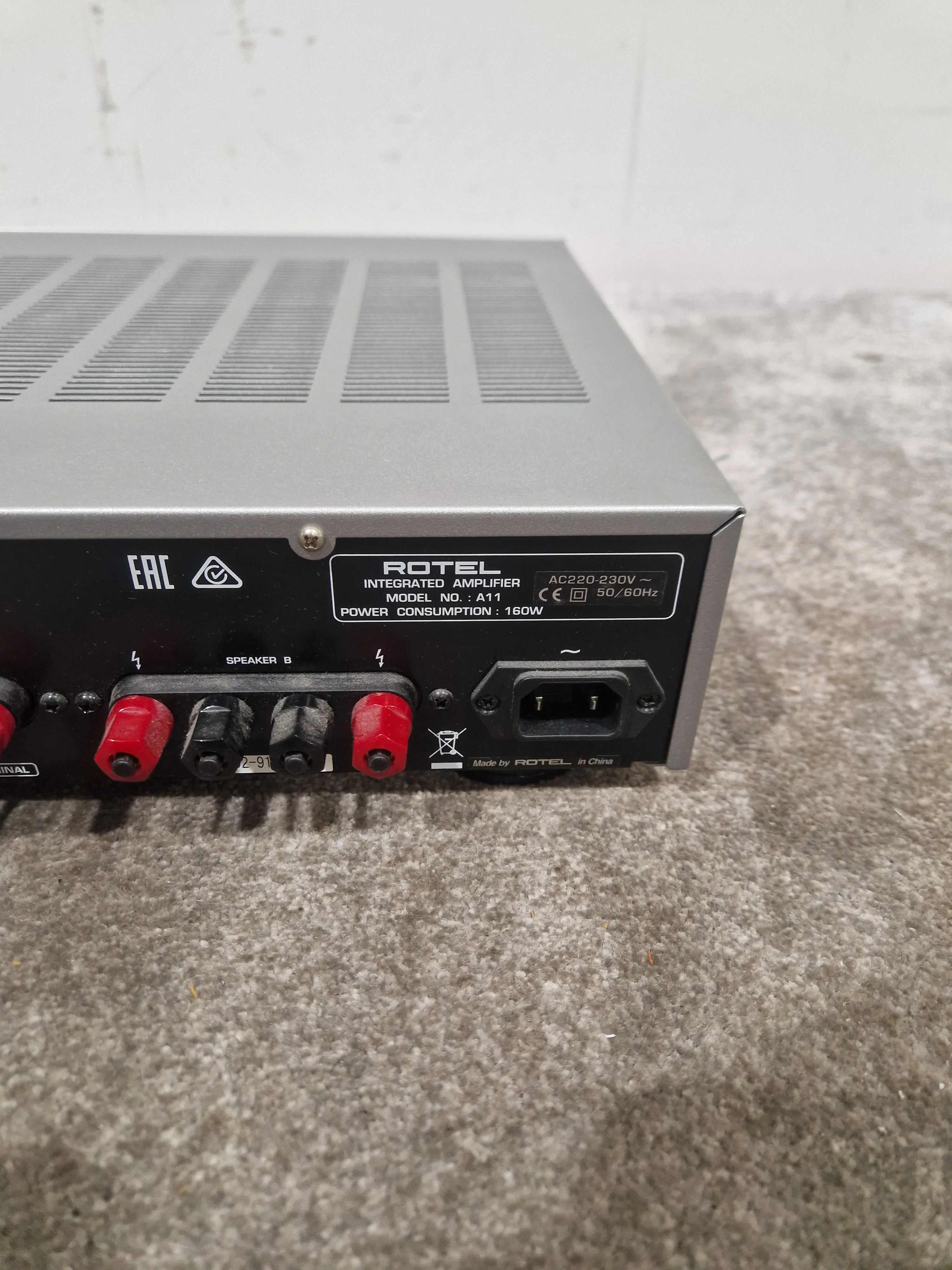Rotel A11 - Stereo Integrated Amplifier - Silver - Excellent w/ Original Box - Image 5