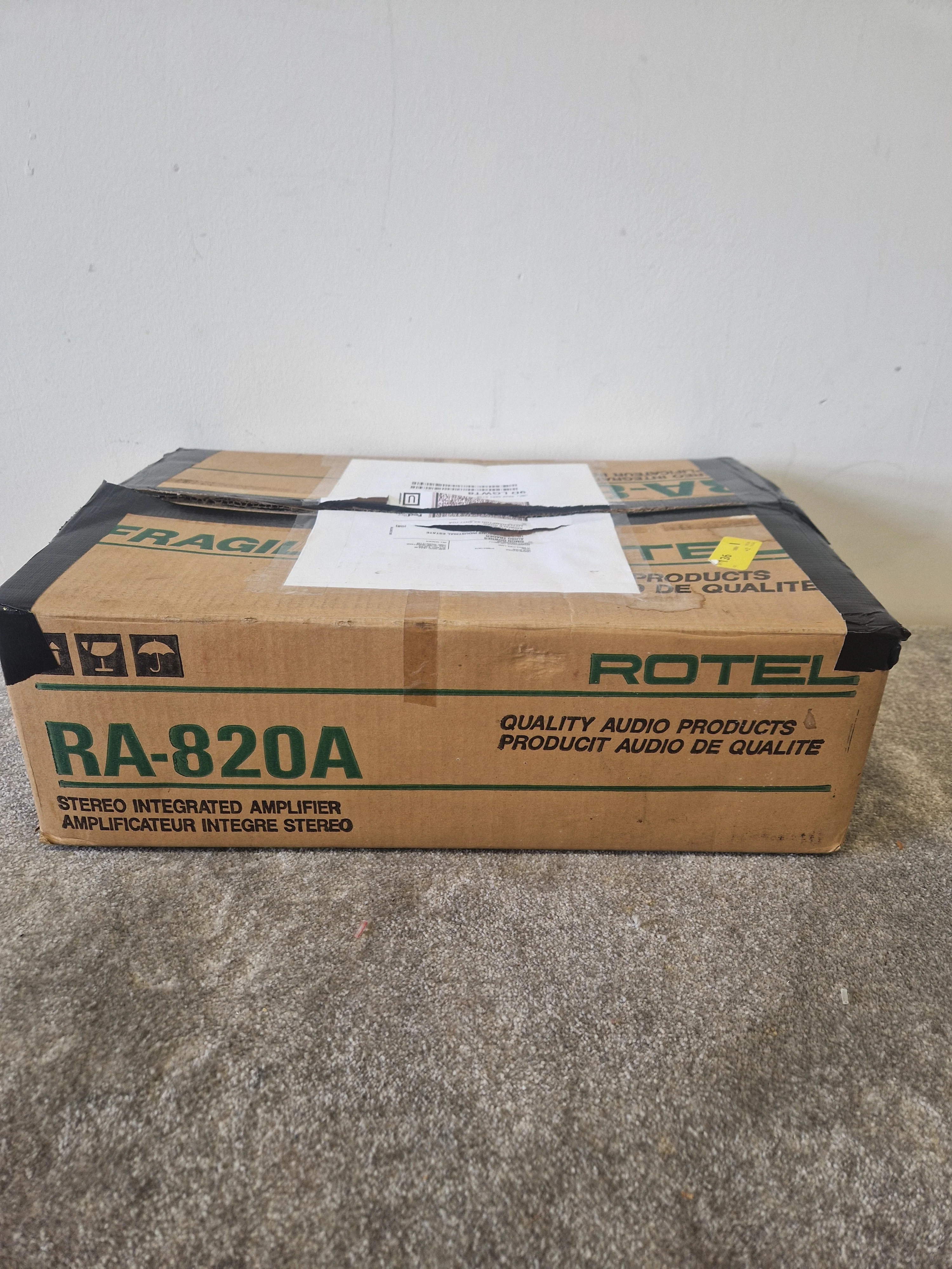 Rotel RA-820A Stereo Integrated Amplifier – Vintage Hi-Fi, 2x30W Output - Good w/ Box - Image 7