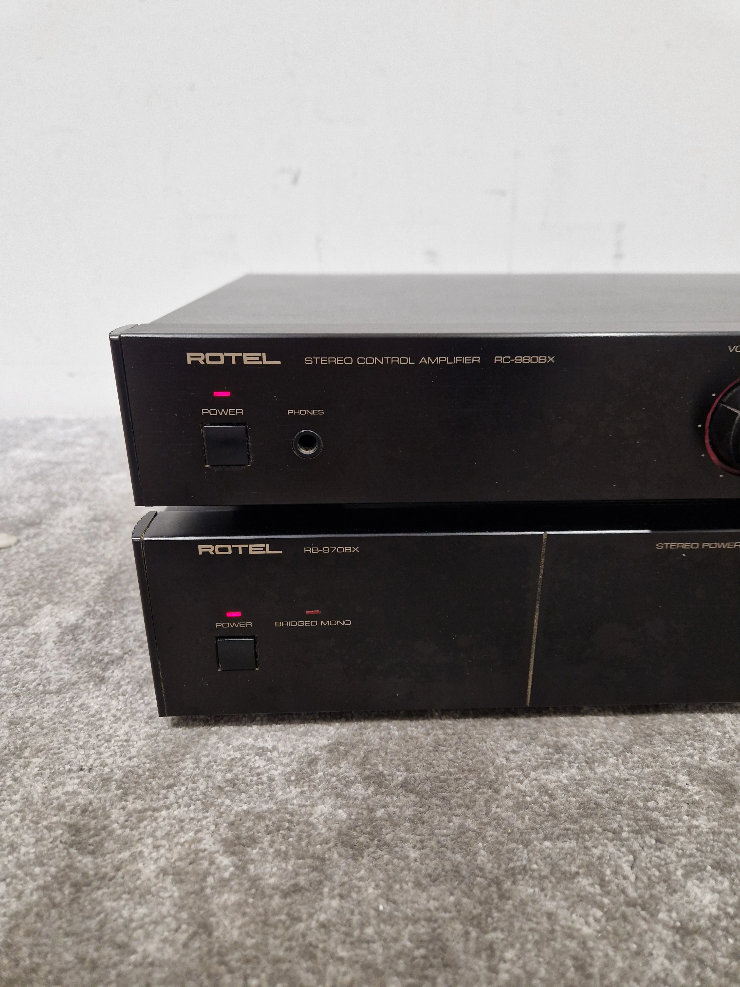 Rotel RC980BX With Rotel RB970BX - High-Fidelity Preamp/Amplifier - Excellent w/ Power Supply - Image 8