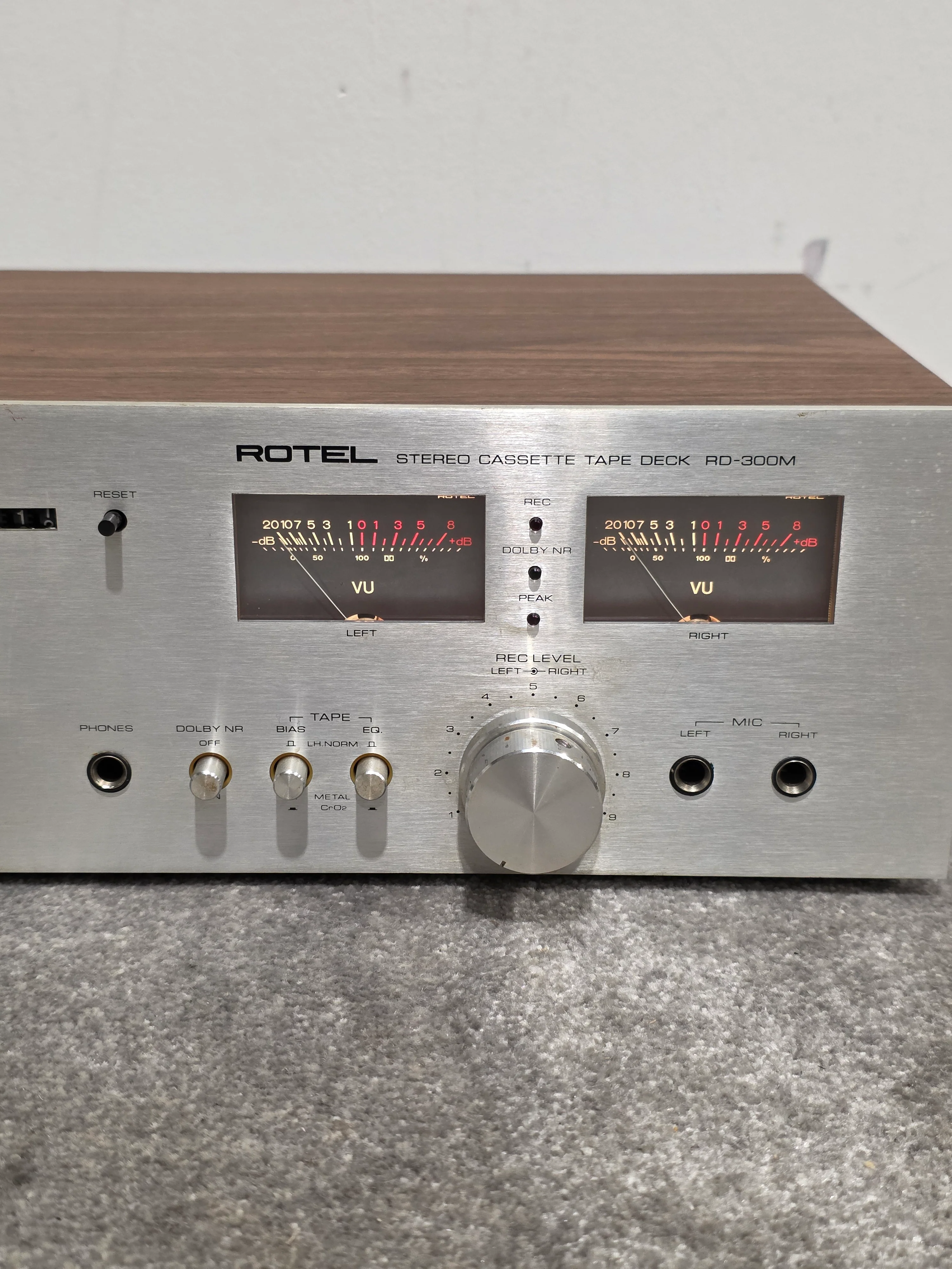 Rotel RD-300M - Stereo Cassette Tape Deck - Fair w/ Original Box - Image 3
