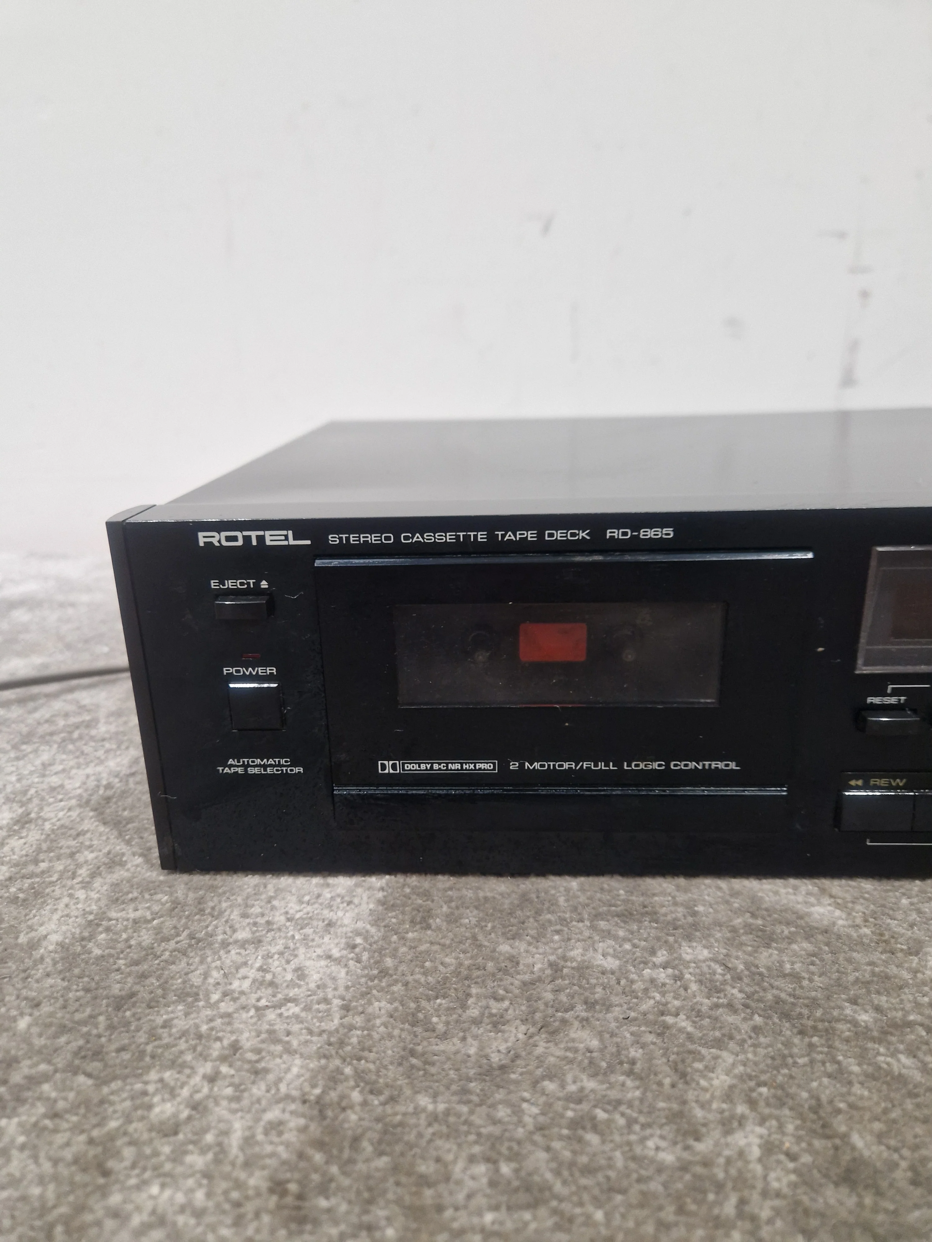 Rotel RD-865 - Stereo Cassette Tape Deck - Spares or Repair - Image 2