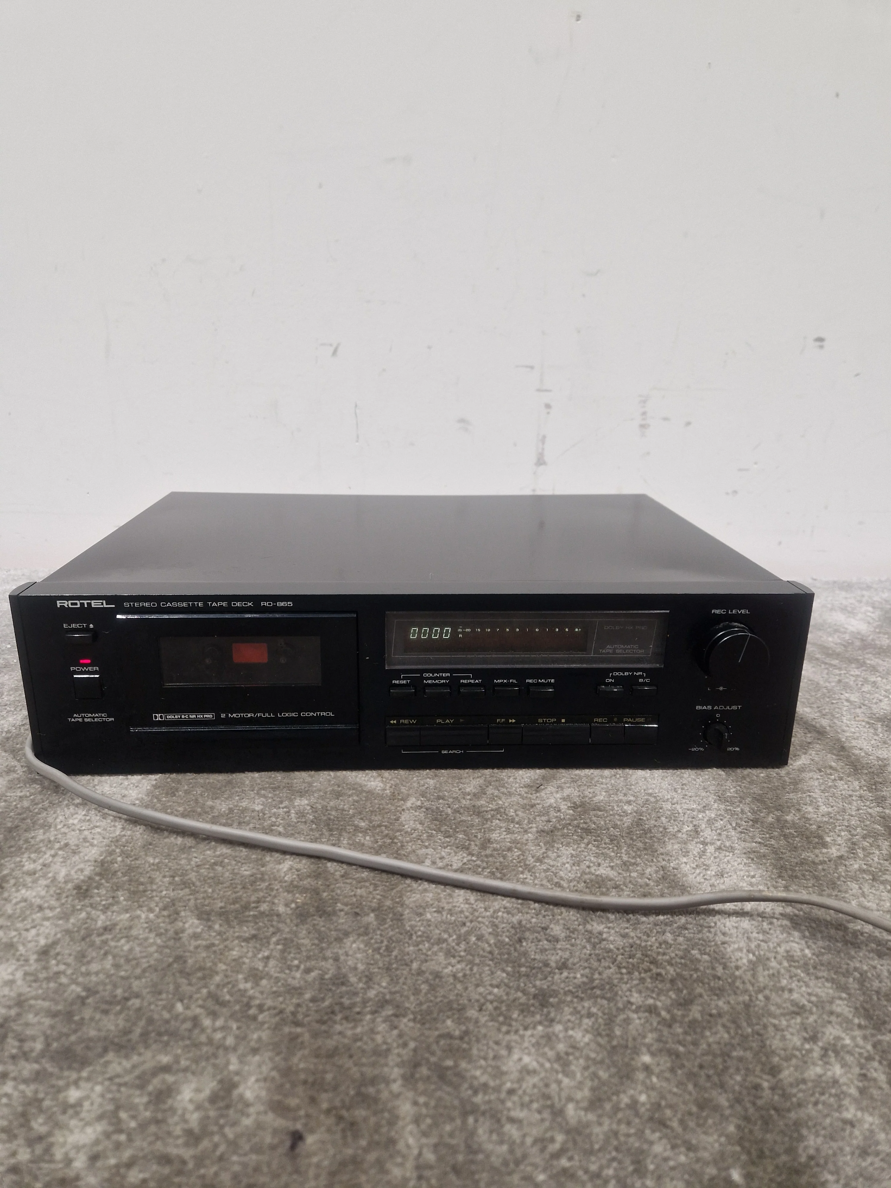 Rotel RD-865 - Stereo Cassette Tape Deck - Spares or Repair - Image 6