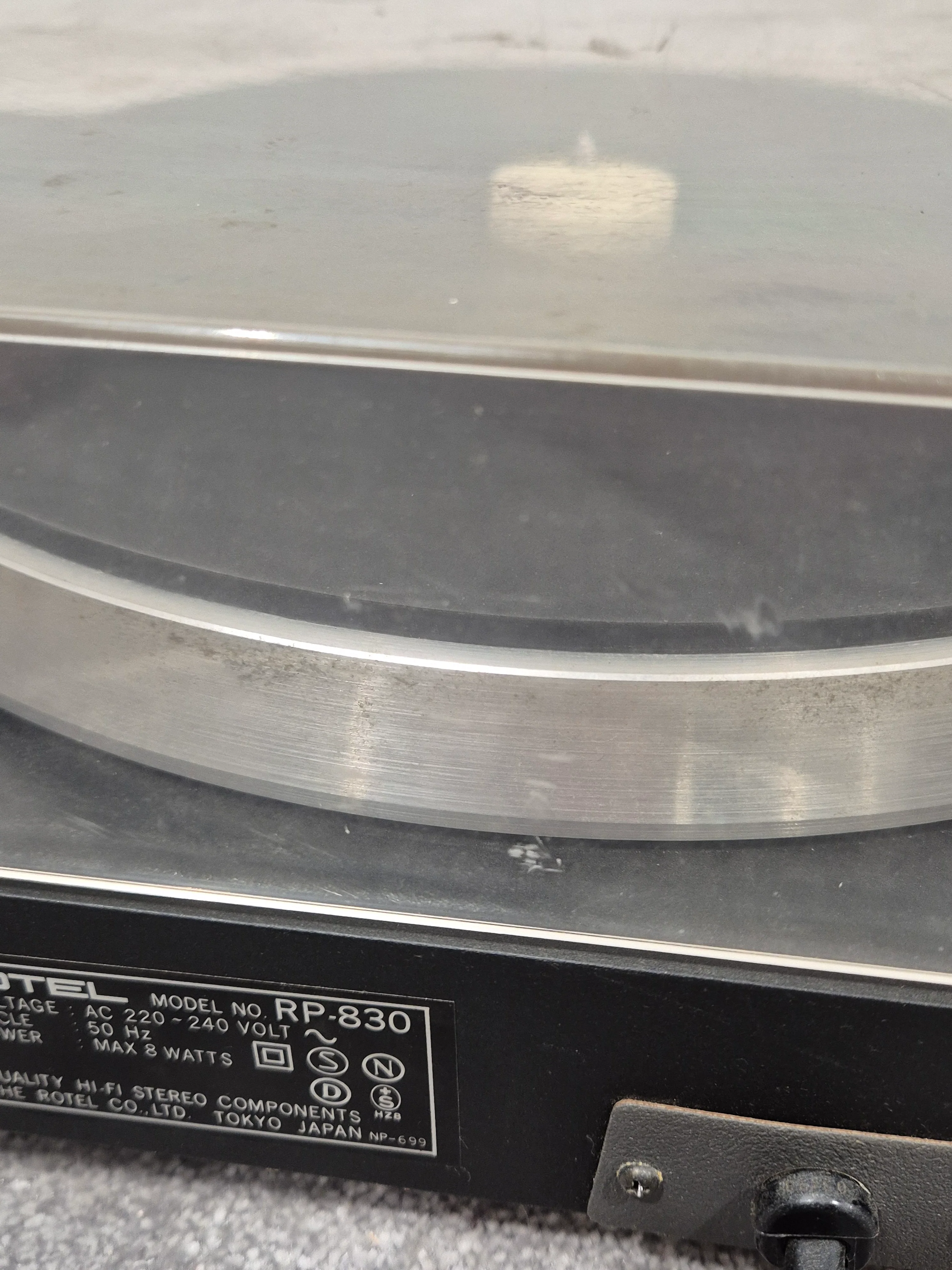 Rotel RP-830 - Belt-Drive Turntable - Good - Image 11