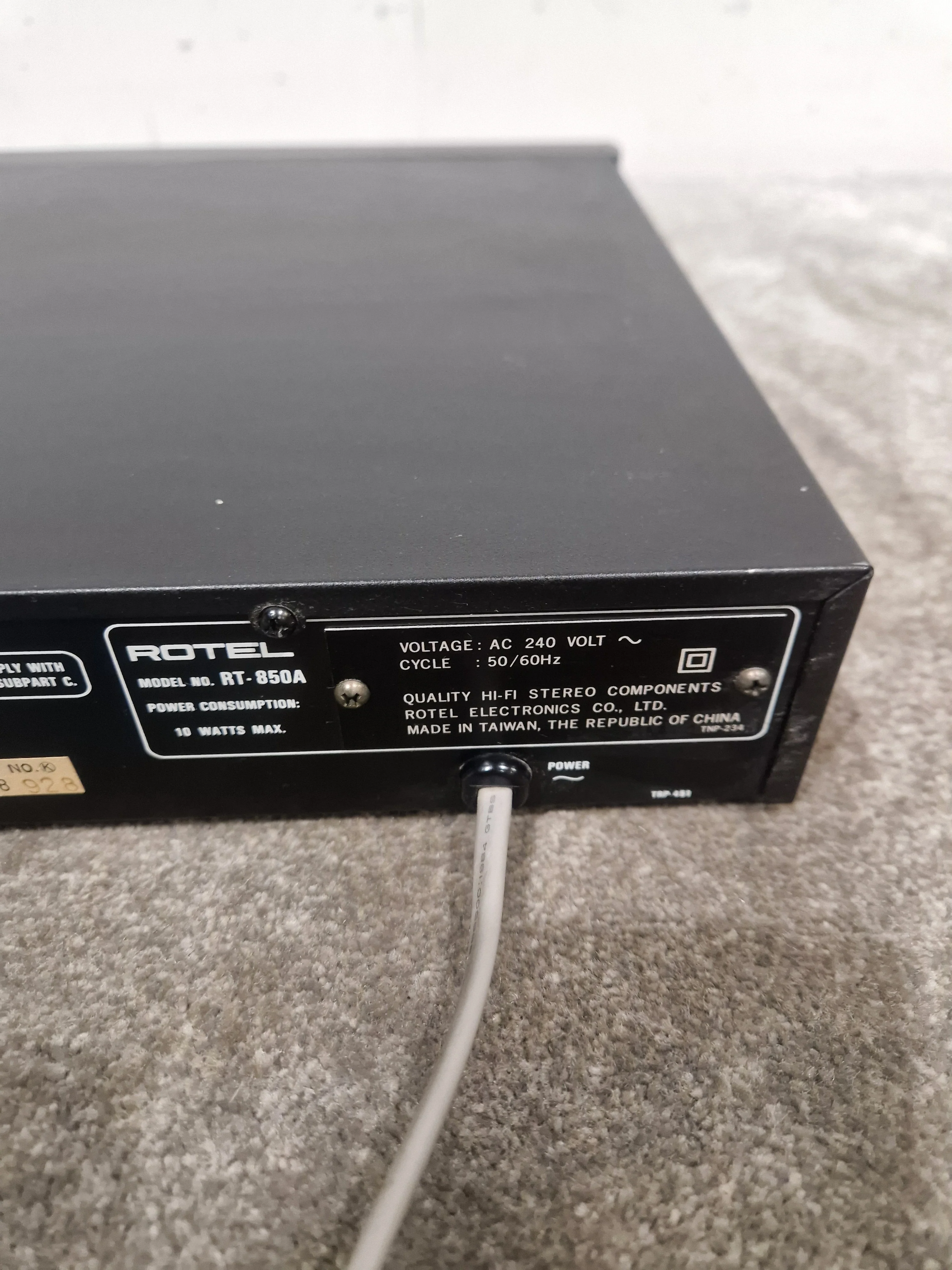 Rotel RT-850AL - LW/MW/FM Stereo Tuner - Black - Good - Image 11