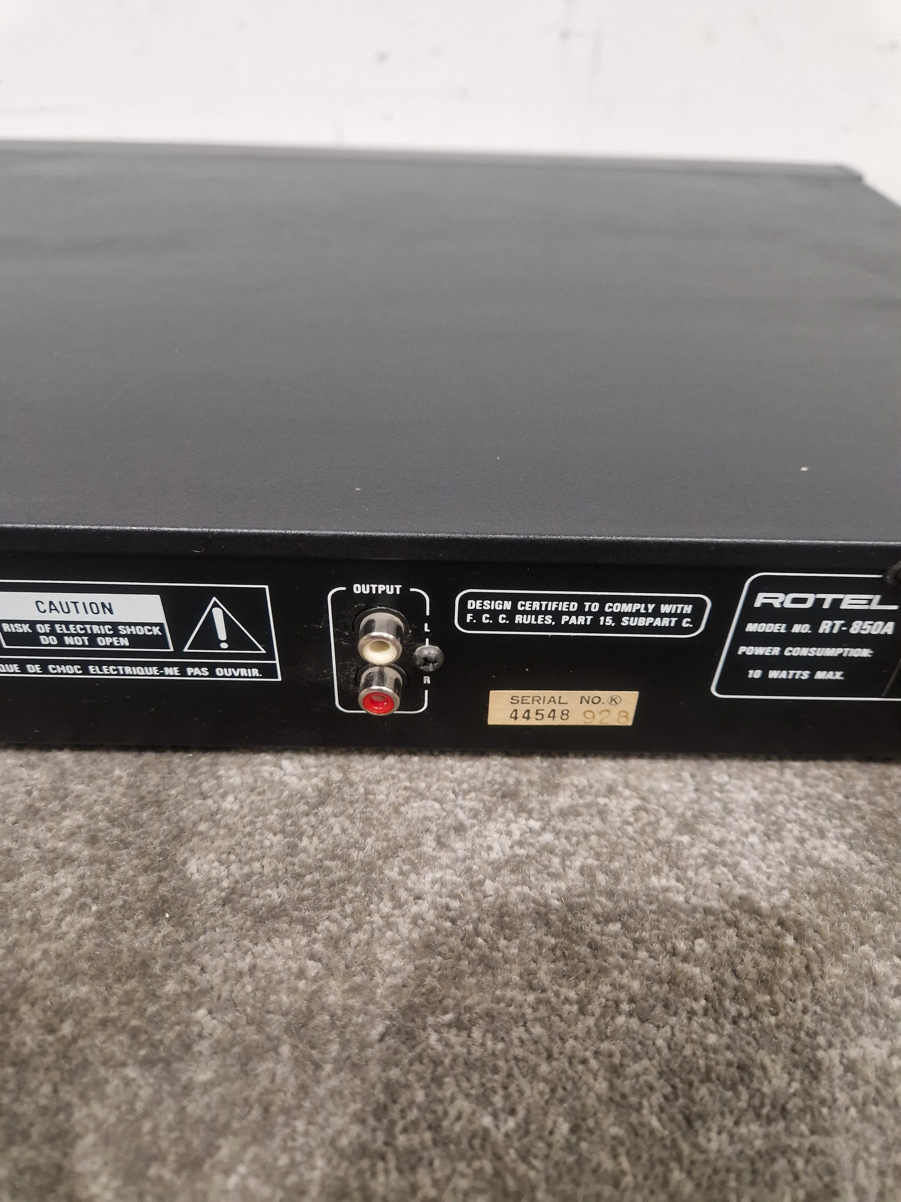 Rotel RT-850AL - LW/MW/FM Stereo Tuner - Black - Good - Image 12