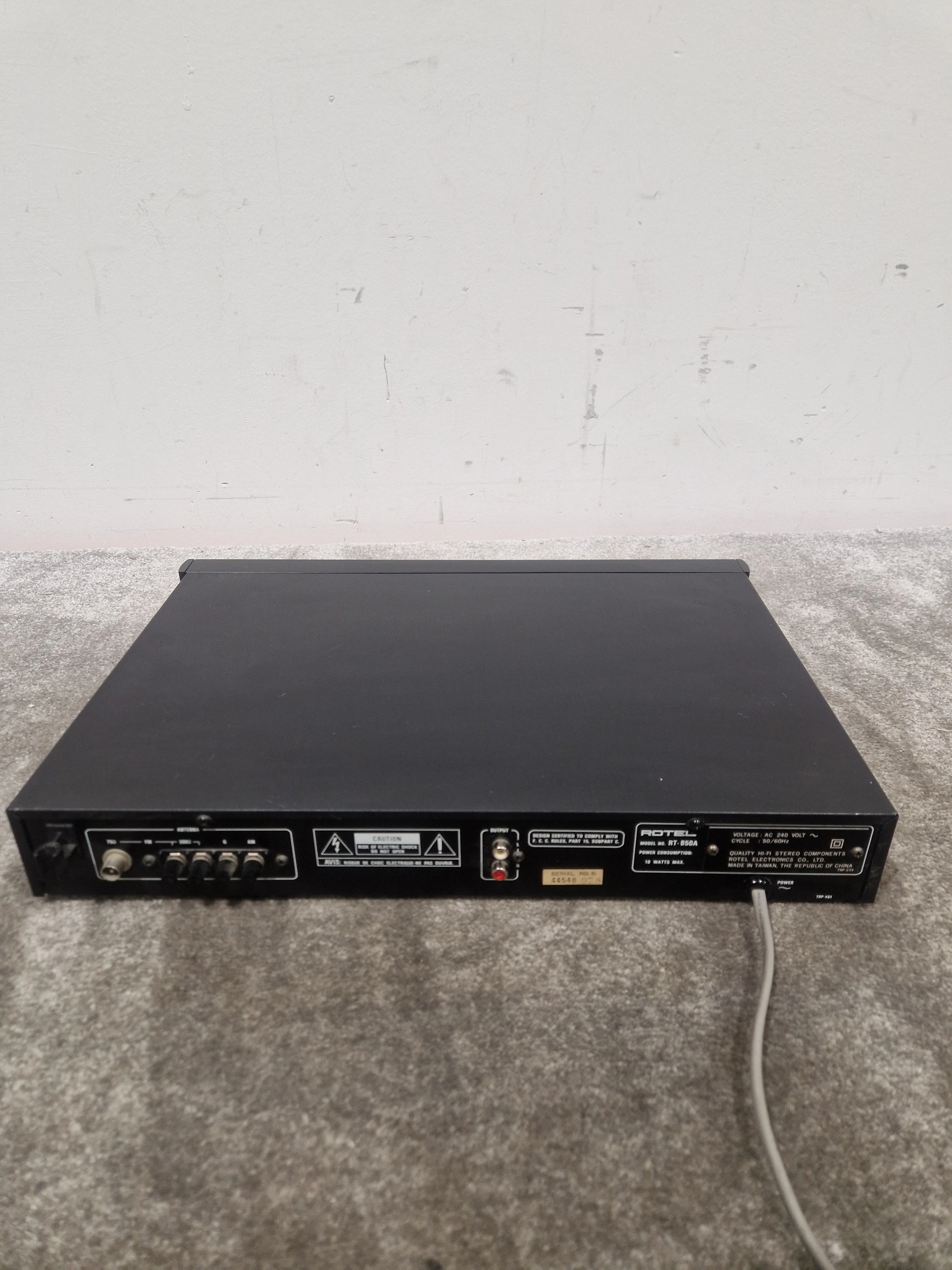 Rotel RT-850AL - LW/MW/FM Stereo Tuner - Black - Good - Image 4