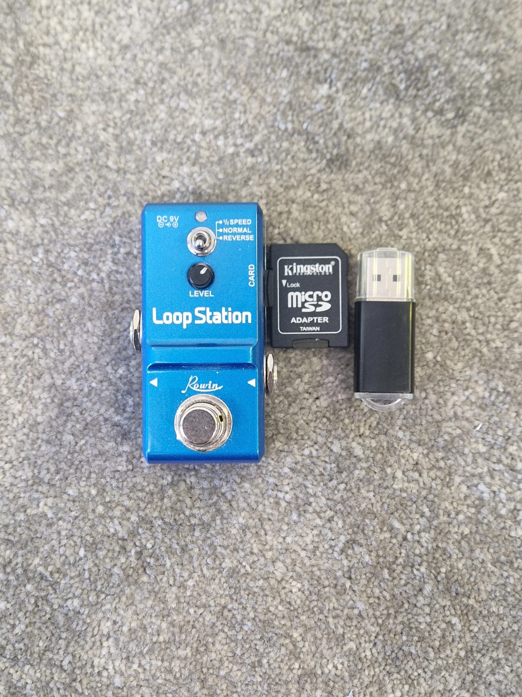 Rowin Nano Loop Station Mini Looper Pedal - 10-Min Recording with USB & Reverse Mode - Mint w/ Original Box - Image 3