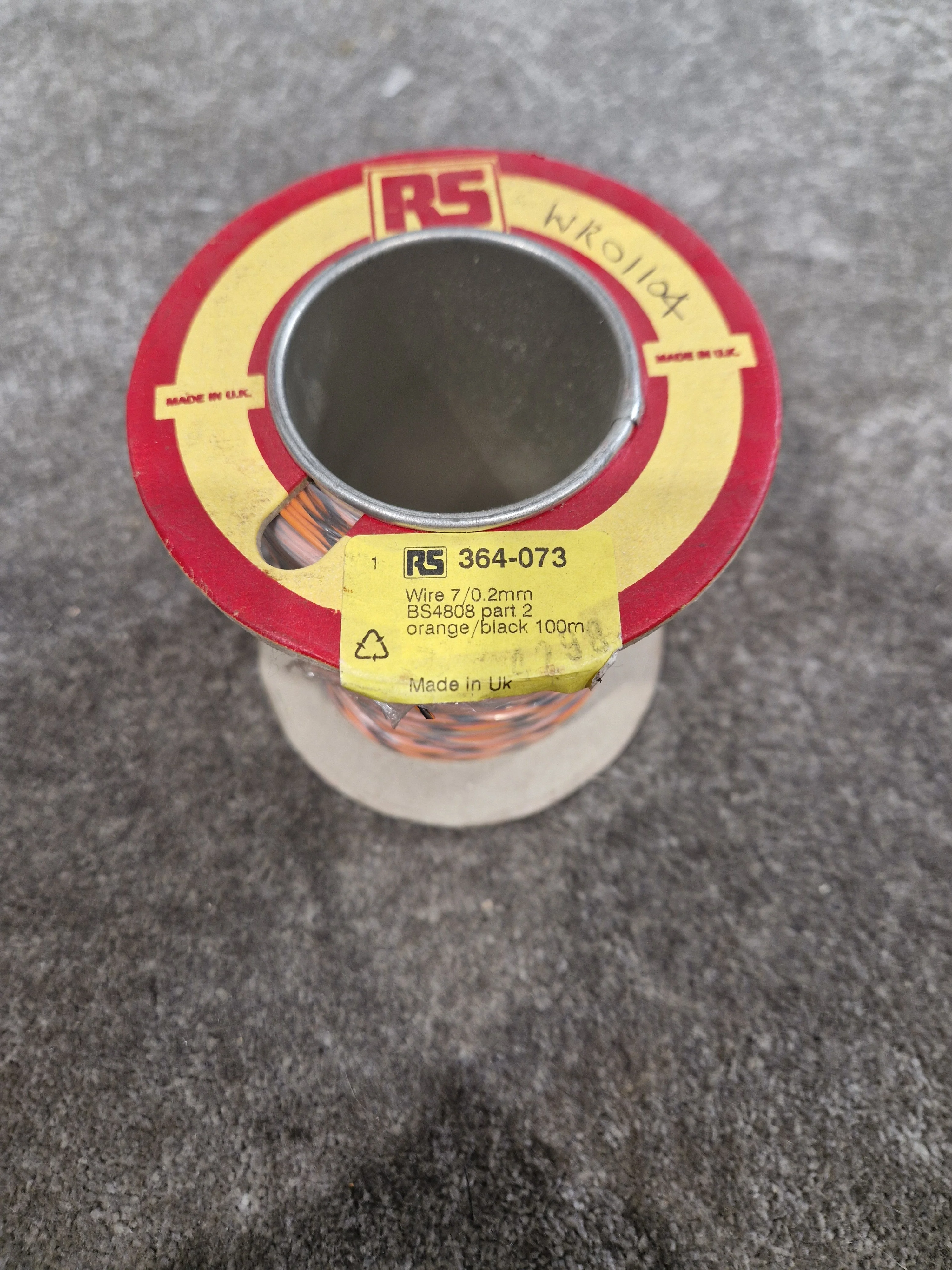 RS 7/0.2mm Equipment Wire Type 2 Orange And Black 100 Metres - Durable Insulation - Excellent - Image 2