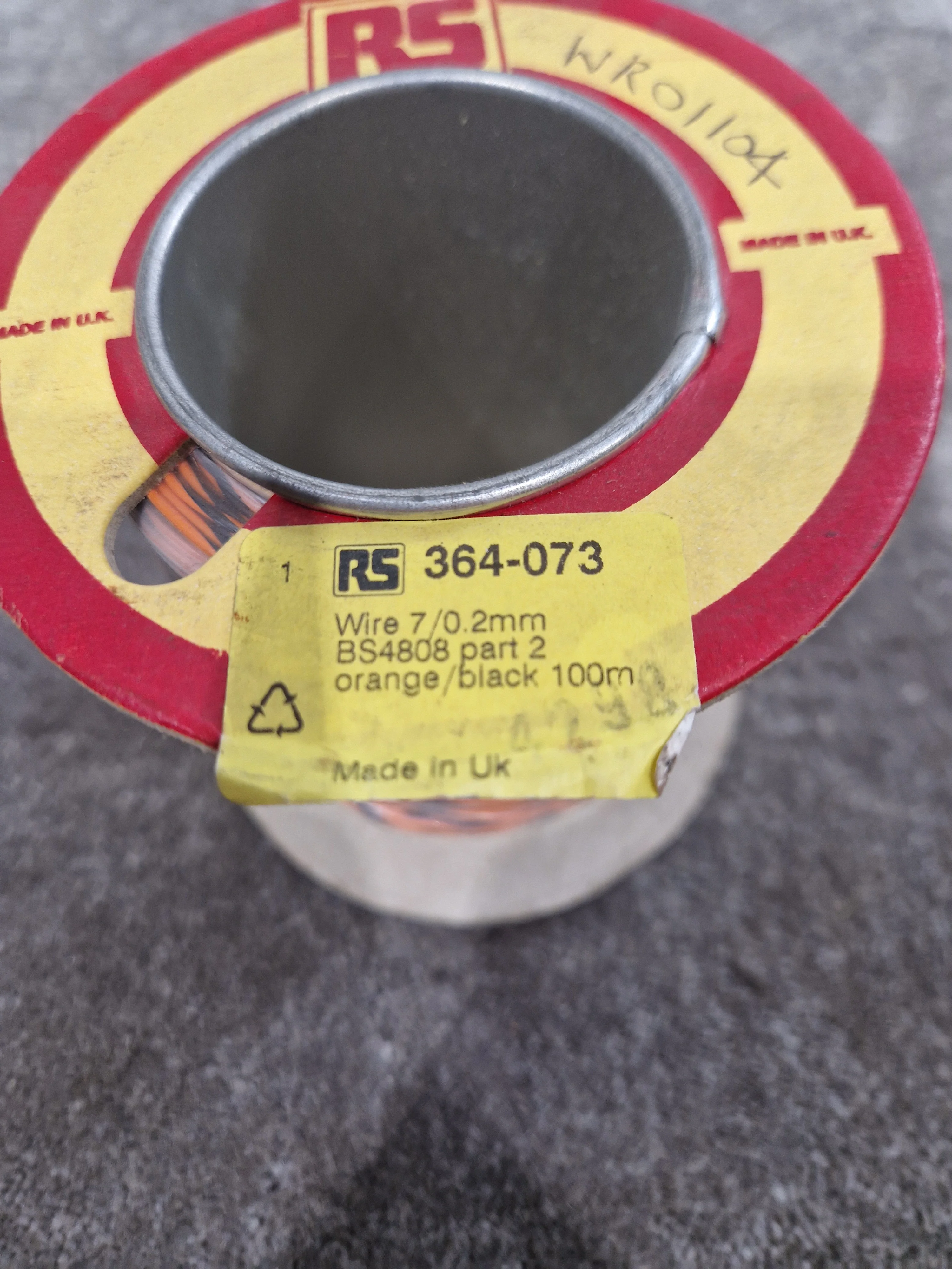 RS 7/0.2mm Equipment Wire Type 2 Orange And Black 100 Metres - Durable Insulation - Excellent - Image 6