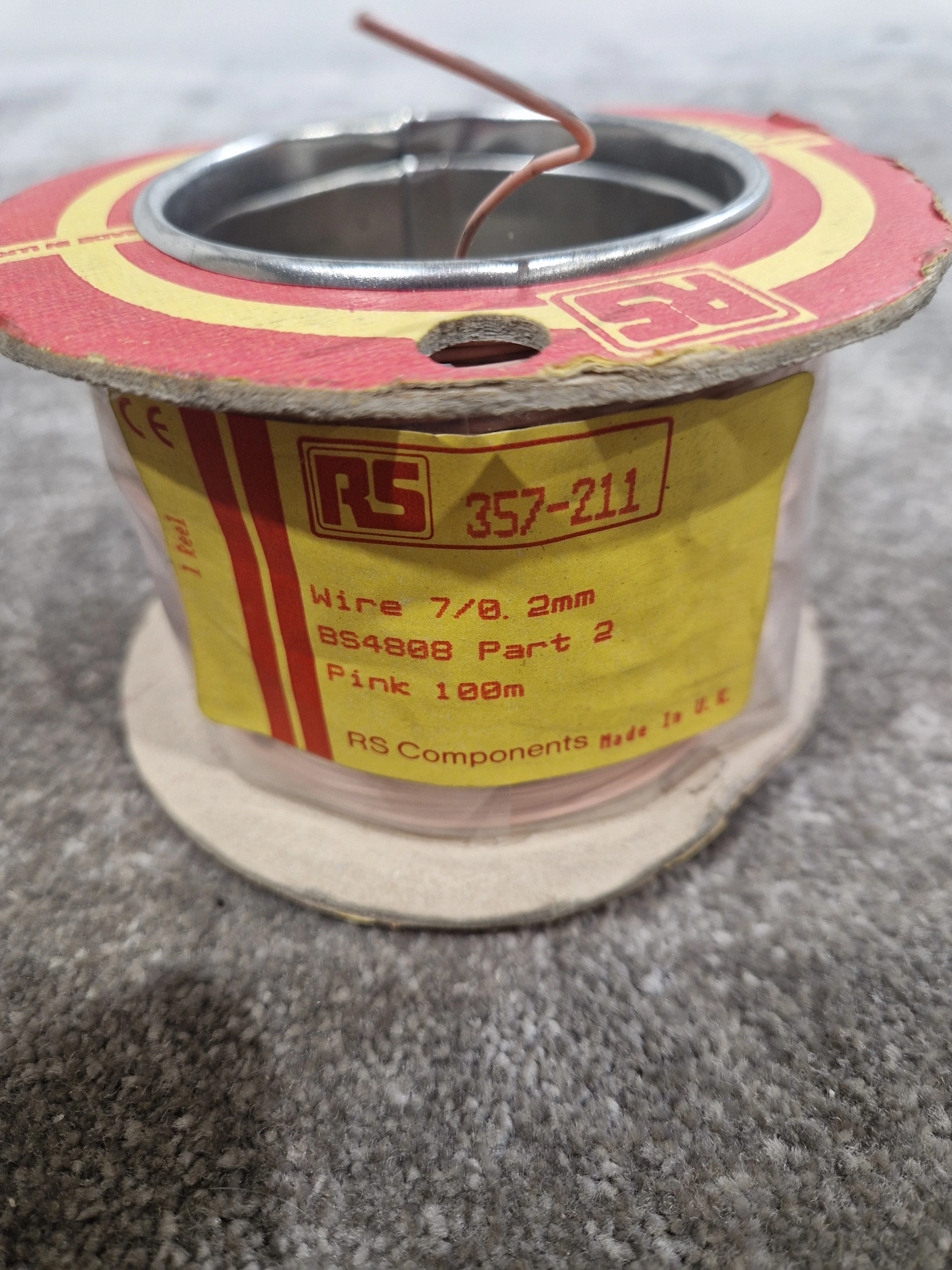RS 7/0.2mm Equipment Wire Type 2 Pink 100 Metres - High-Quality Insulation - Excellent - Image 6