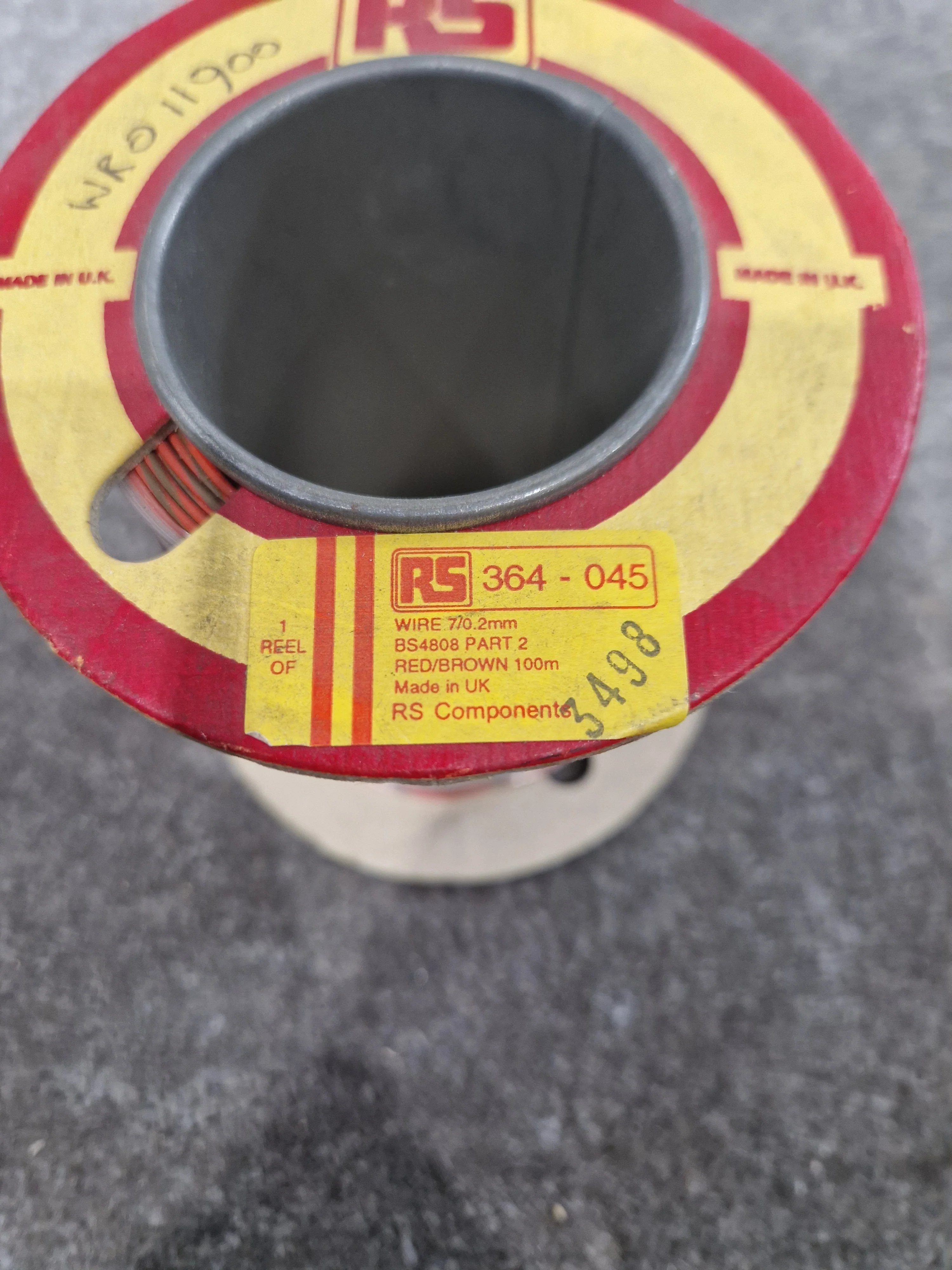 RS 7/0.2mm Equipment Wire Type 2 Red And Brown 100 Metres - Durable Wiring - Excellent - Image 2