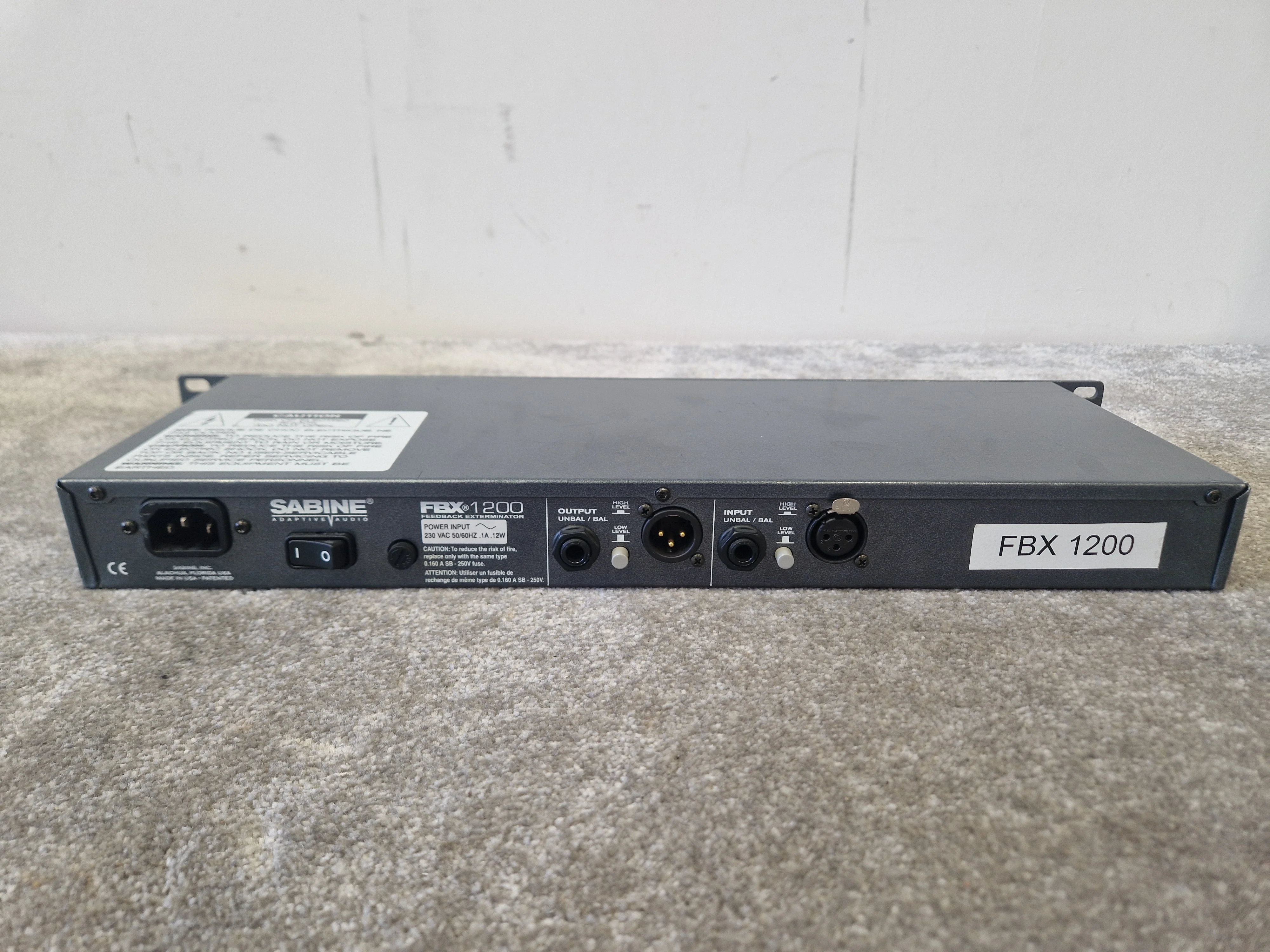 Sabine FBX 1200 – Feedback Exterminator, Rackmount – Spares or Repairs - Image 3