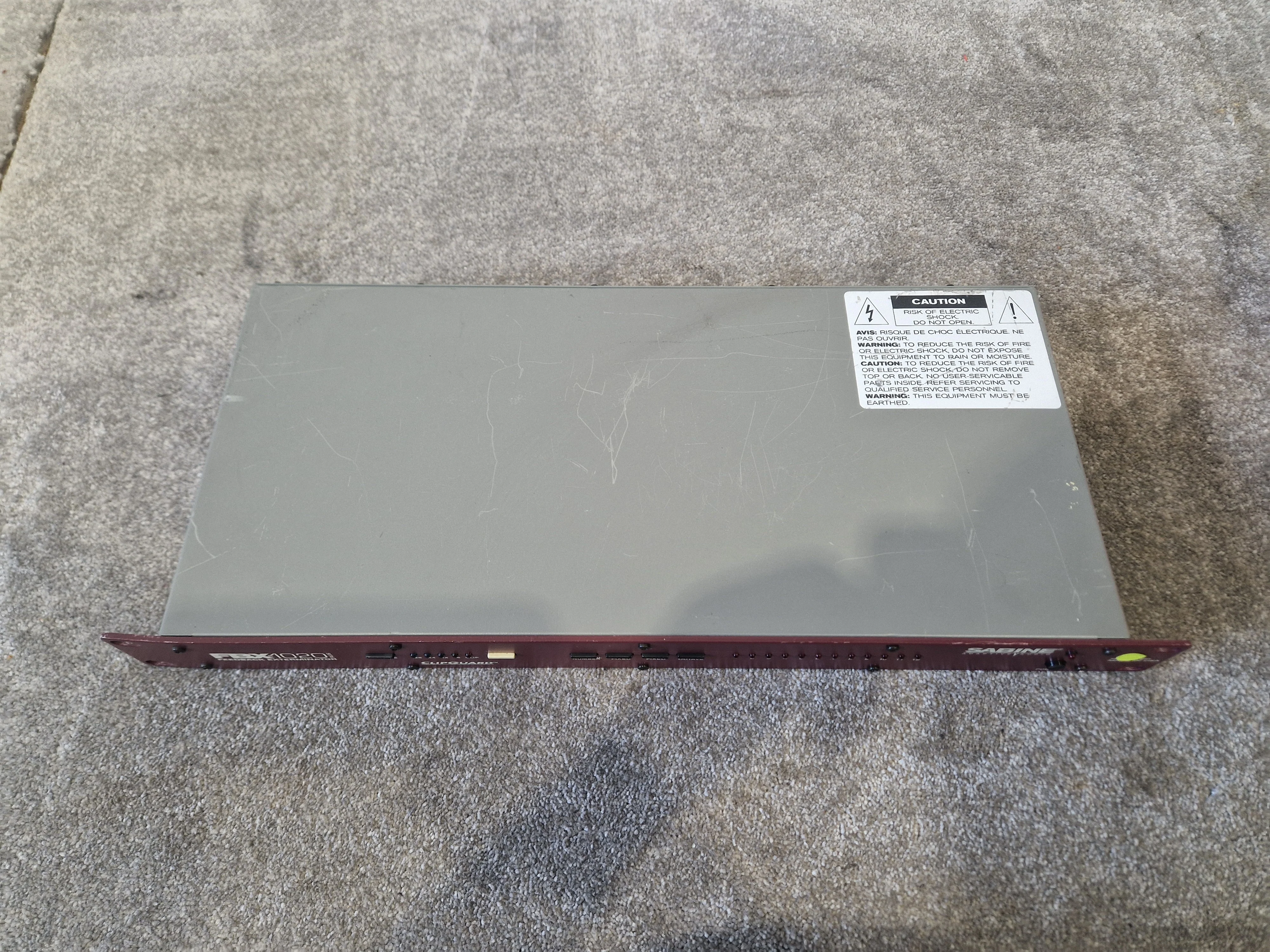 Sabine FBX1020 Feedback Exterminator – 20-Bit DSP – 10 Constant Q Filters – Good - Image 11
