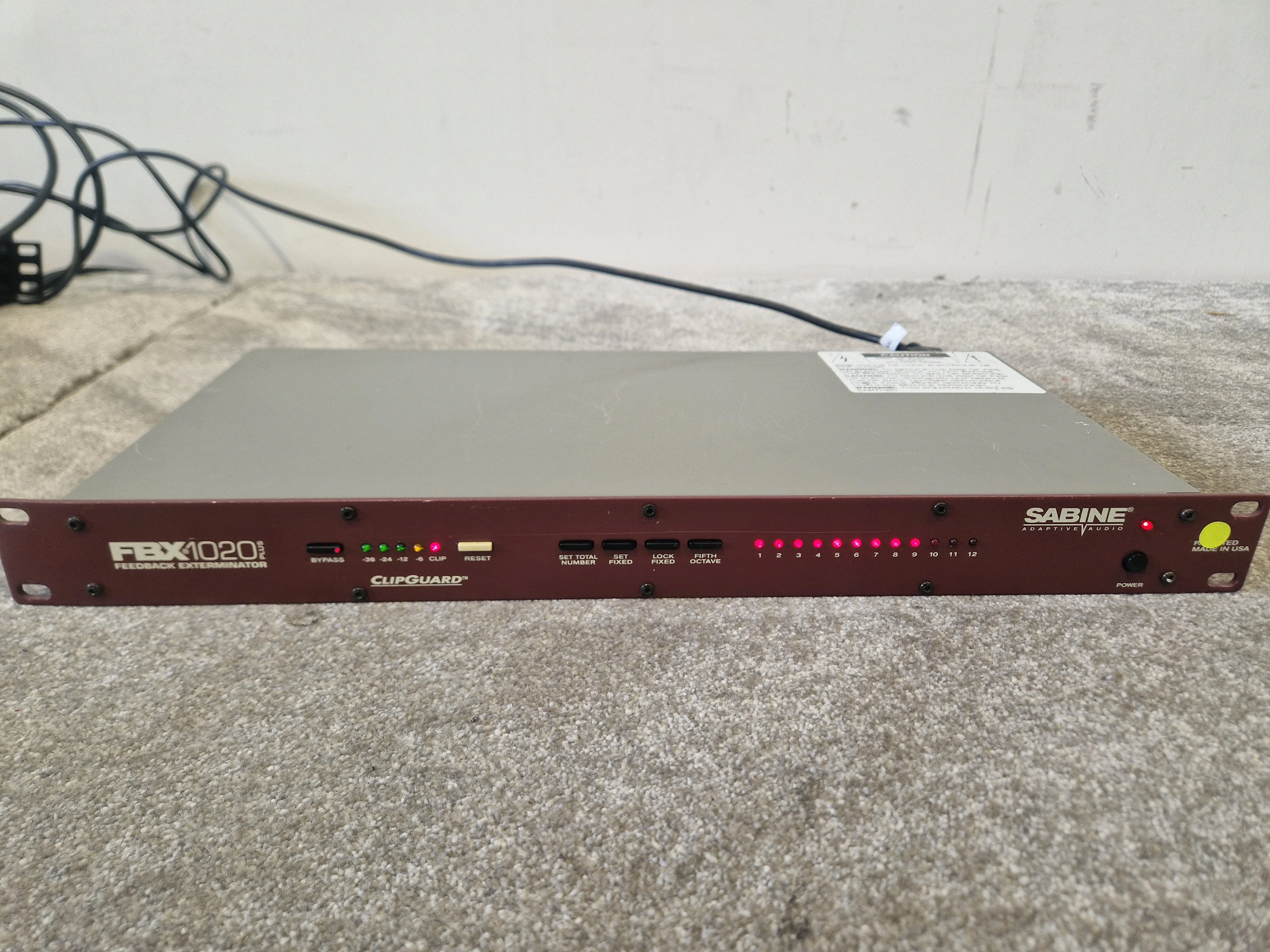 Sabine FBX1020 Feedback Exterminator – 20-Bit DSP – 10 Constant Q Filters – Good - Image 8
