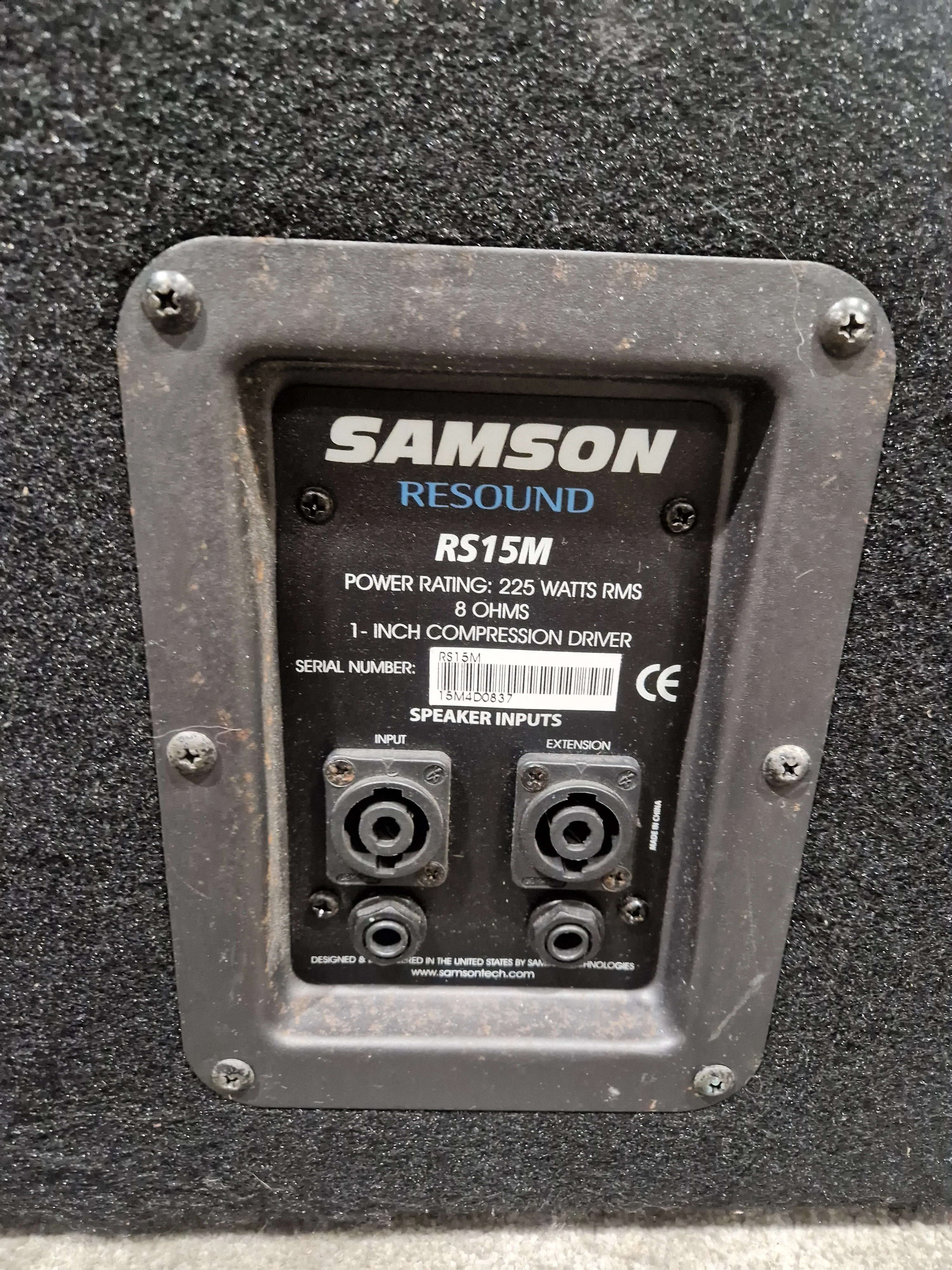 Samson Resound RS15M - Passive Floor Monitors - Black - Excellent - Image 8