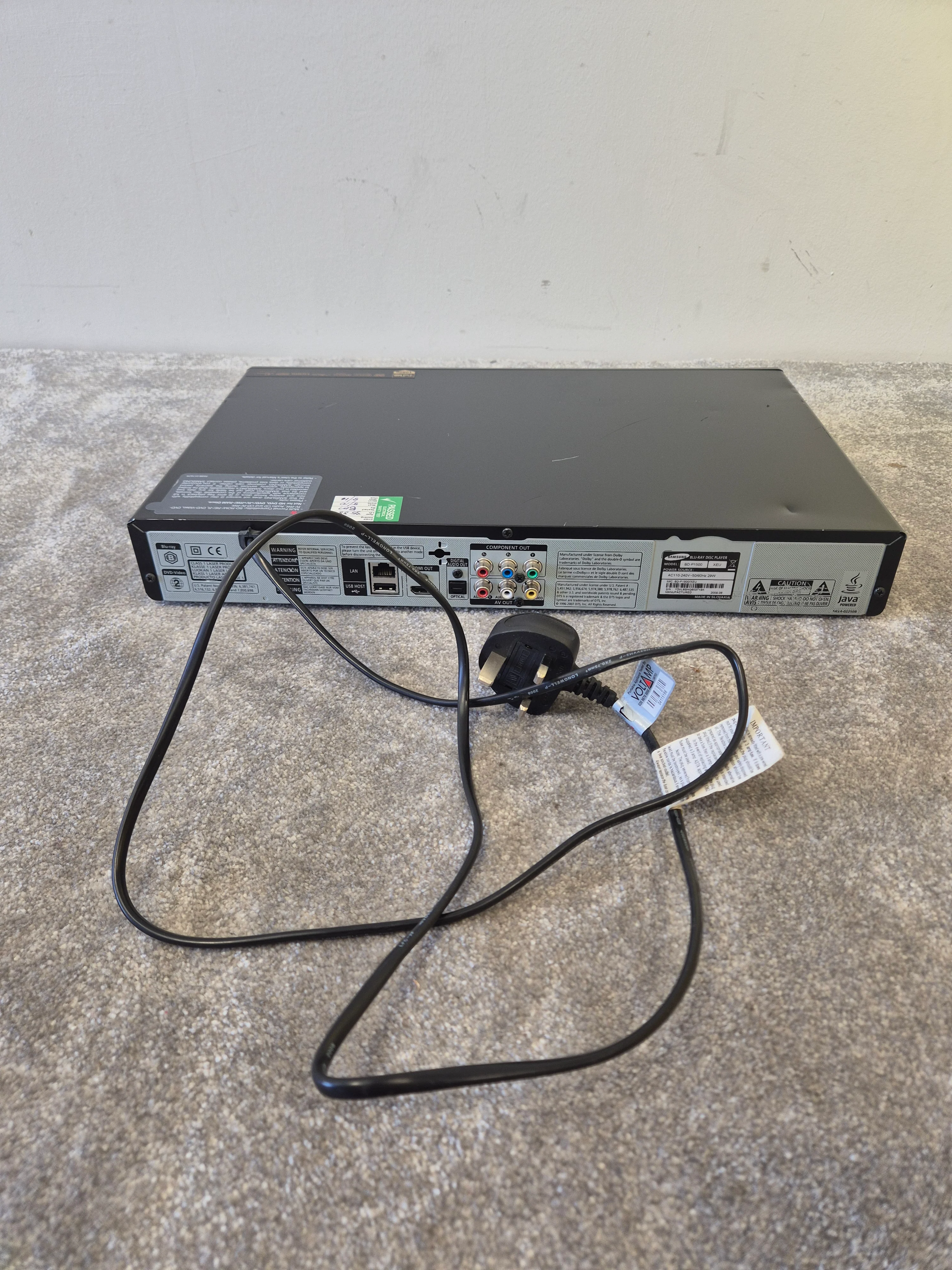 Samsung BD-P1500 Blu-Ray Player – Full HD 1080p - Very Good - Image 7