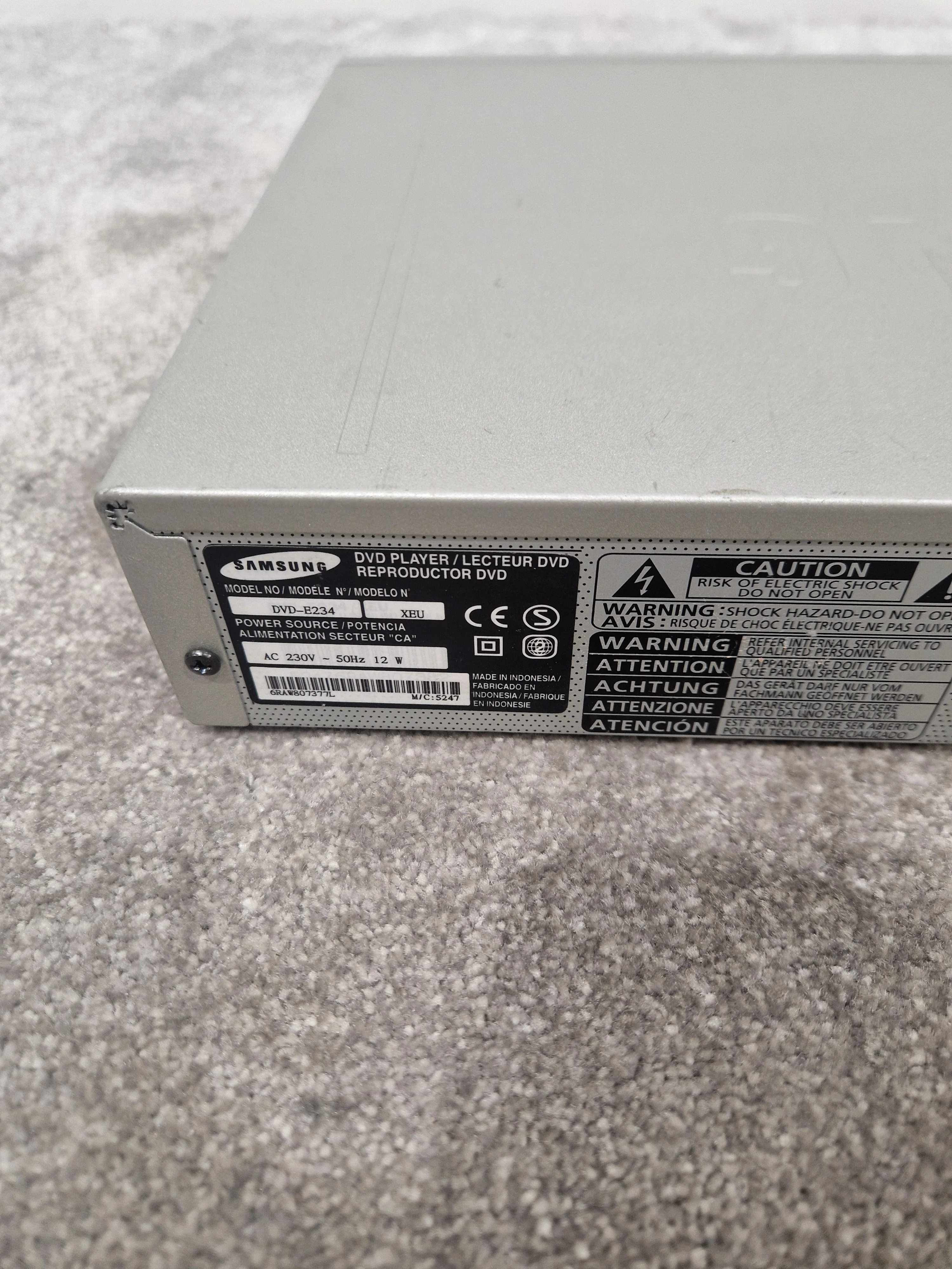 Samsung DVD-E234 - DVD Player, HDMI Output - Very Good w/ Power Supply & Manuals - Image 11