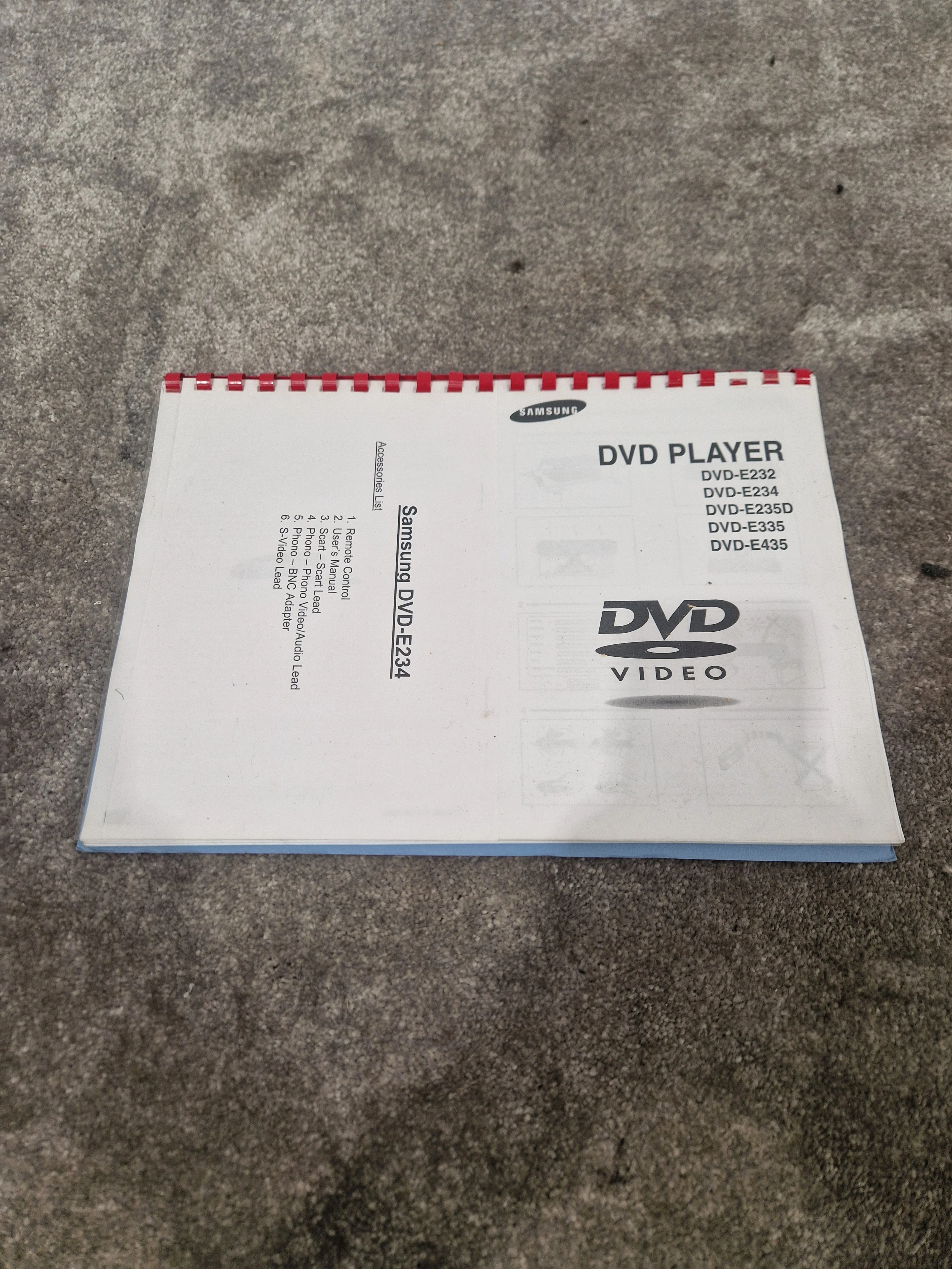 Samsung DVD-E234 - DVD Player, HDMI Output - Very Good w/ Power Supply & Manuals - Image 13