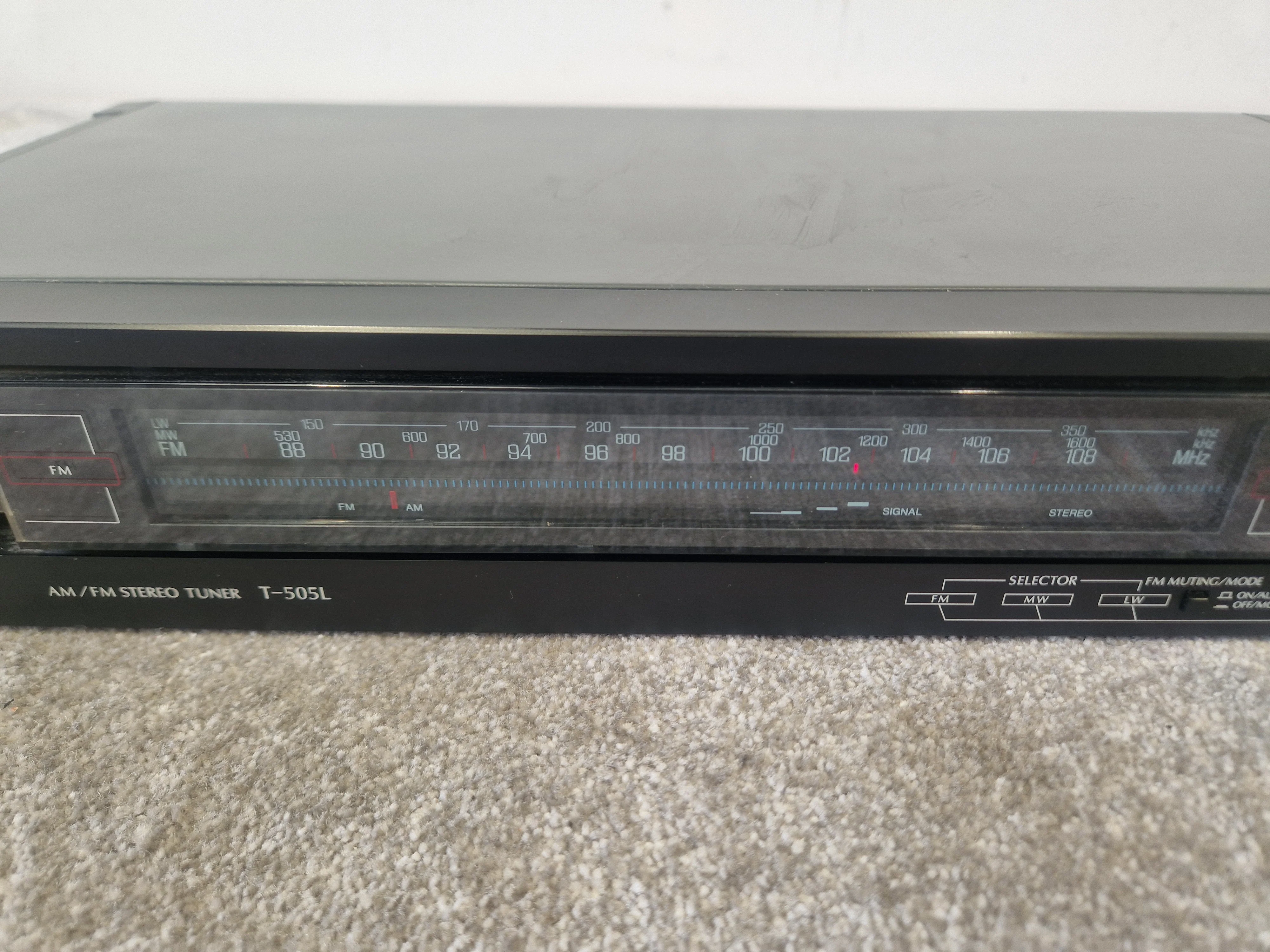 Sansui T-505L AM/FM Stereo Tuner – Analog Dial – UK Band Support – Very Good - Image 7