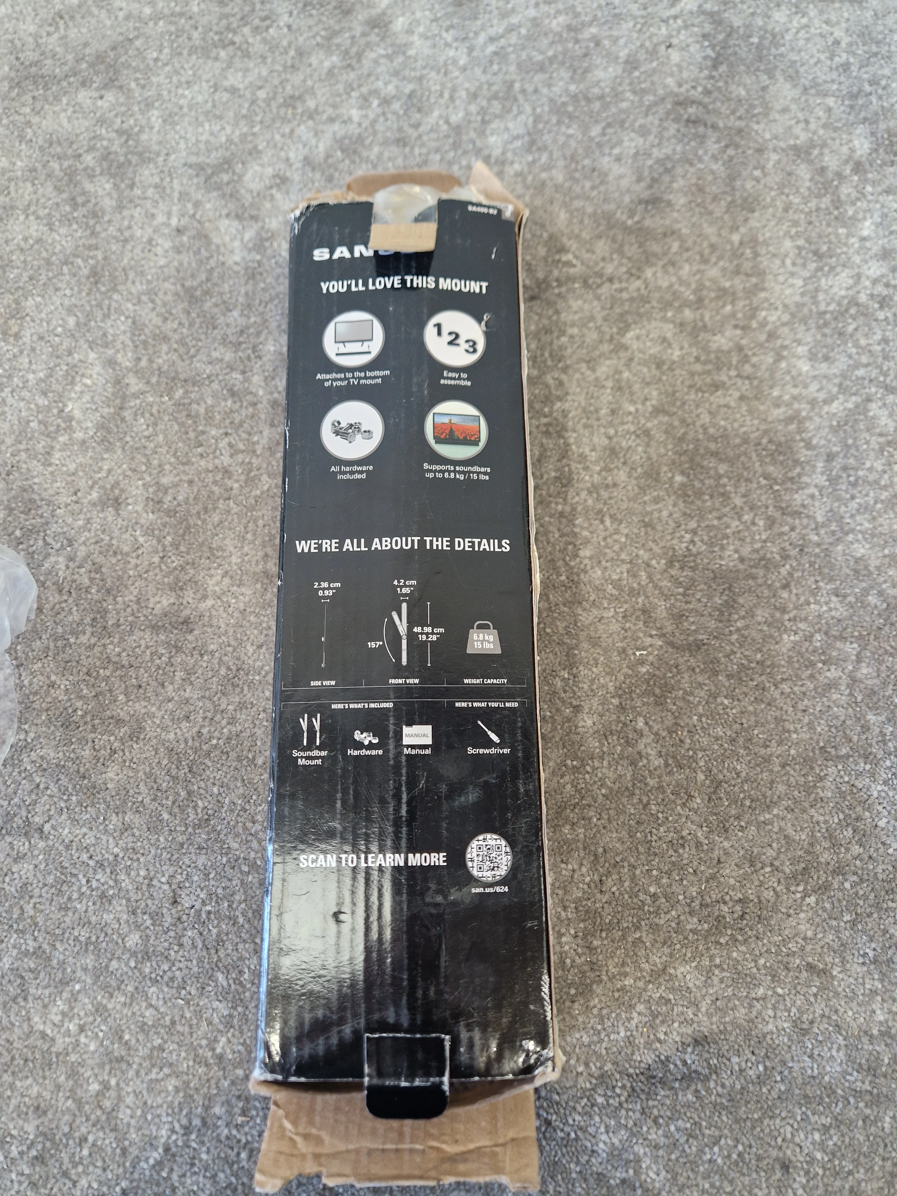 Sanus SASB1 – Universal Soundbar Mount – Open Box New - Image 4