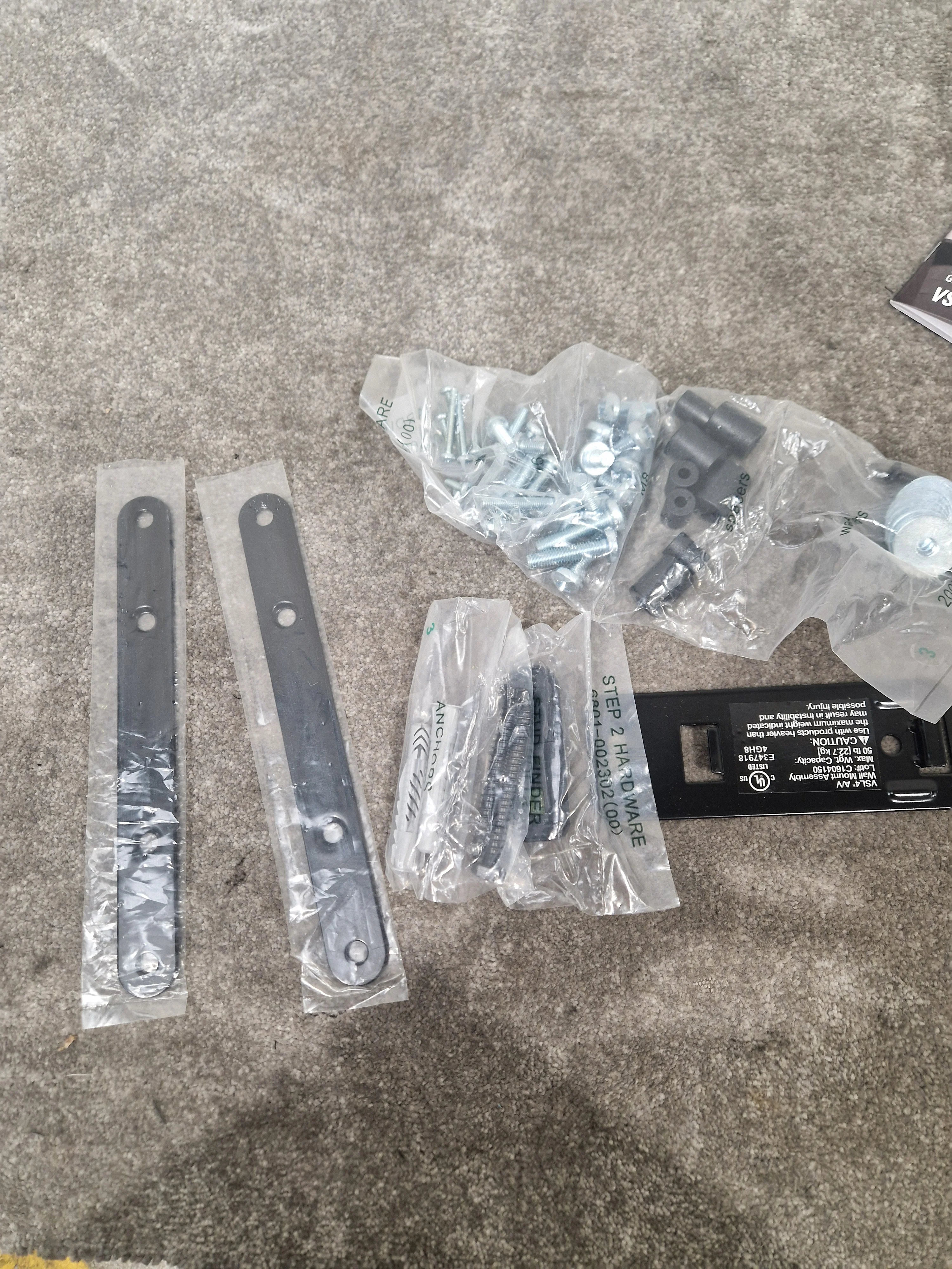 Sanus VSL4-B2 - Adjustable Speaker Stands - Open Box w/ Original Box & Manuals - Image 6