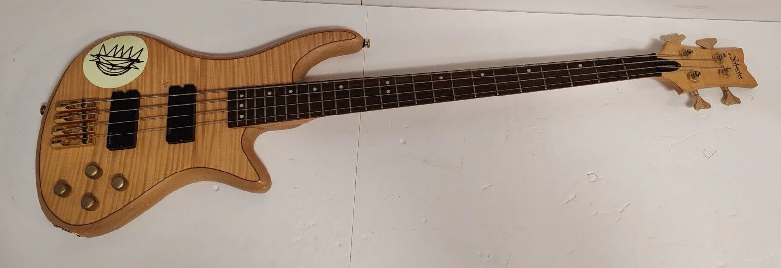 Schecter DIAMOND SERIES Custom 4 Bass Guitar active pickups - Wood Natural - Image 10