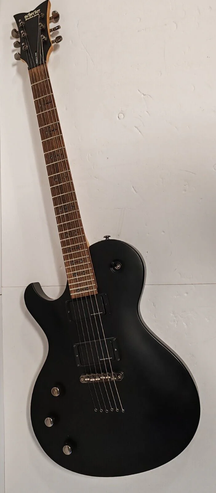 Schecter Diamond Series Demon Solo 6 Custom Black Electric Guitar Left Handed - Image 3