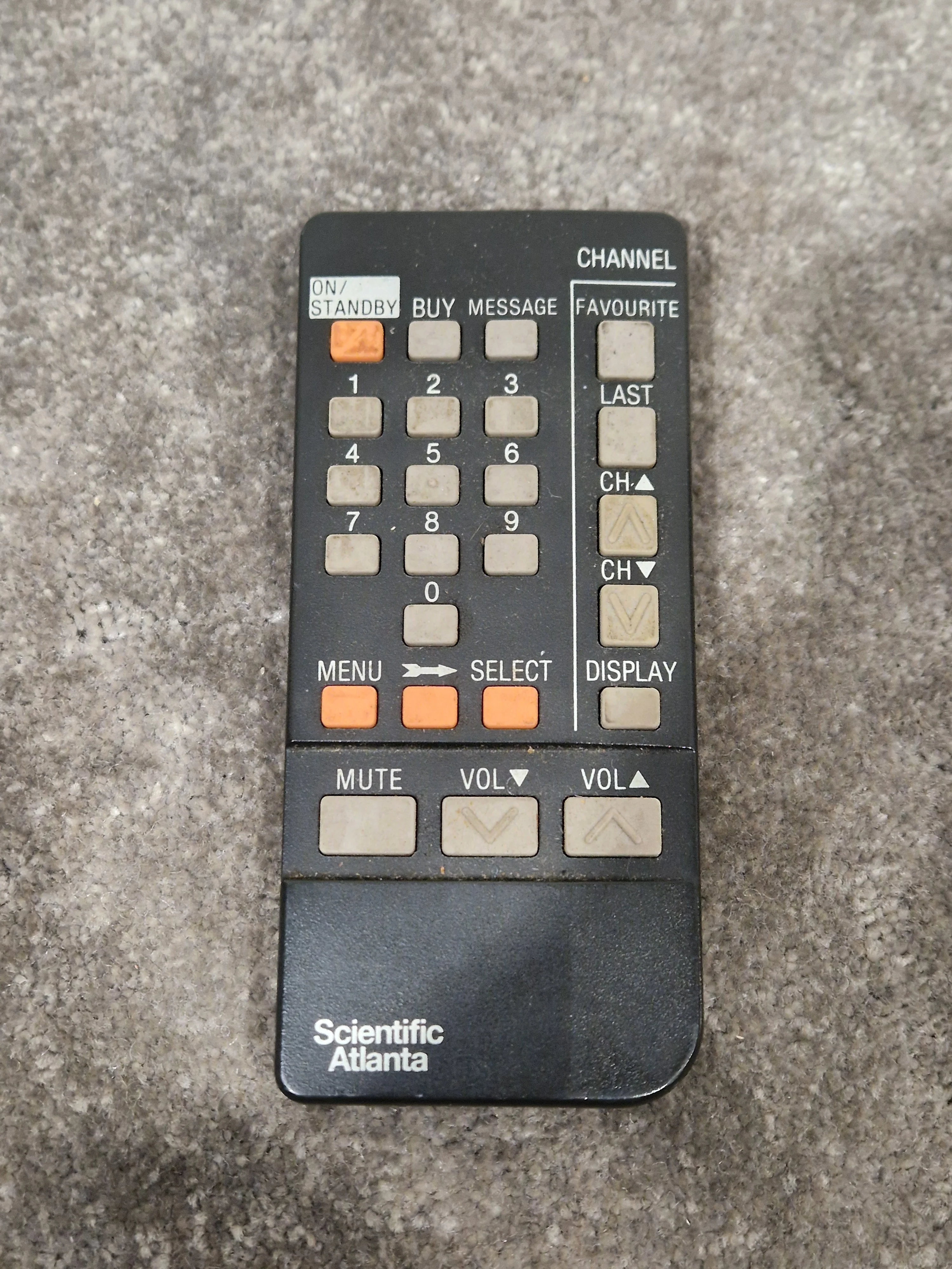 Scientific Atlanta Remote For Satellite TV - User-Friendly Design - Very Good