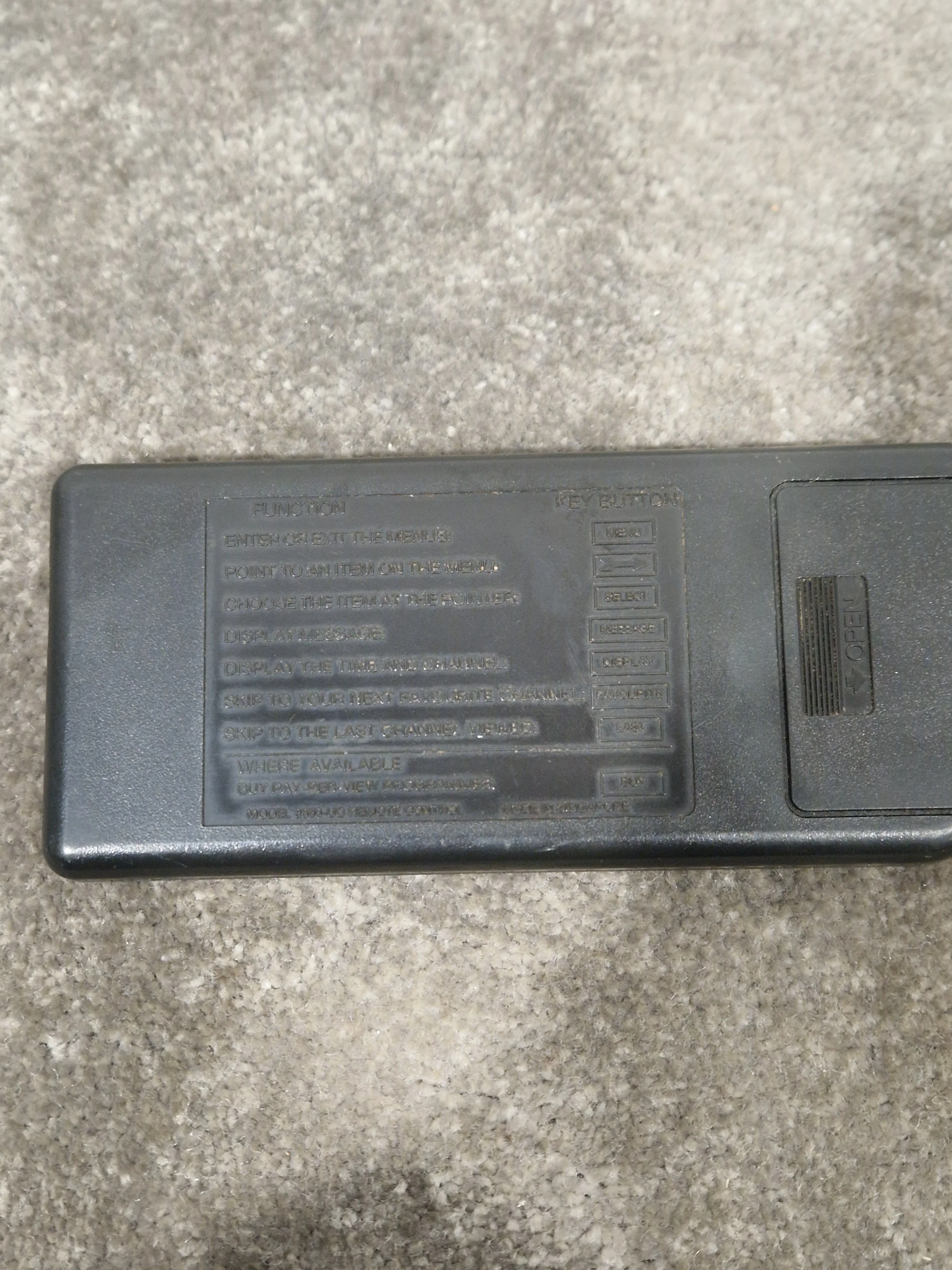 Scientific Atlanta Remote For Satellite TV - User-Friendly Design - Very Good - Image 6