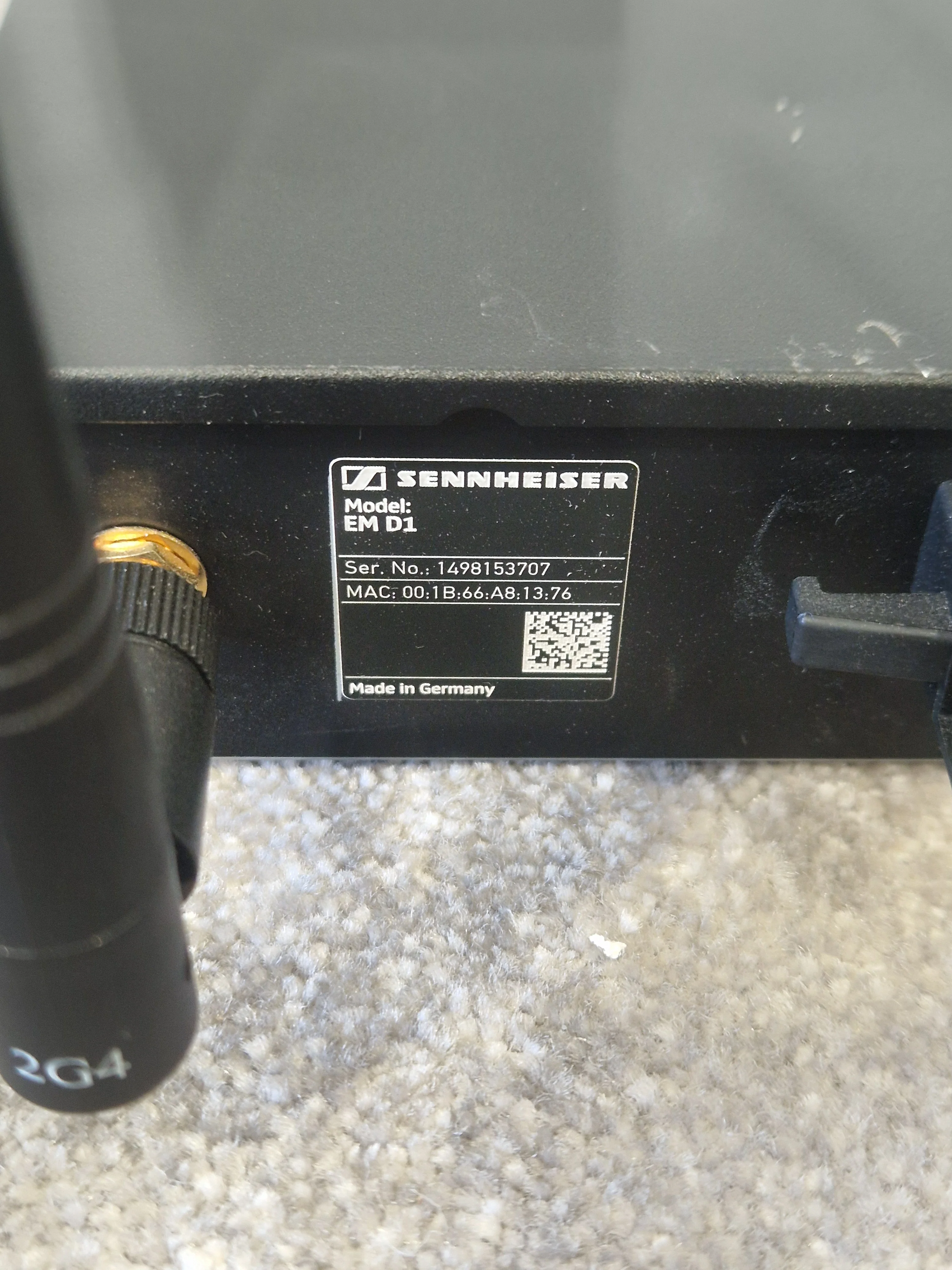 Sennheiser ewD1 Digital - Wireless Microphone System - Black - Very Good - Image 8