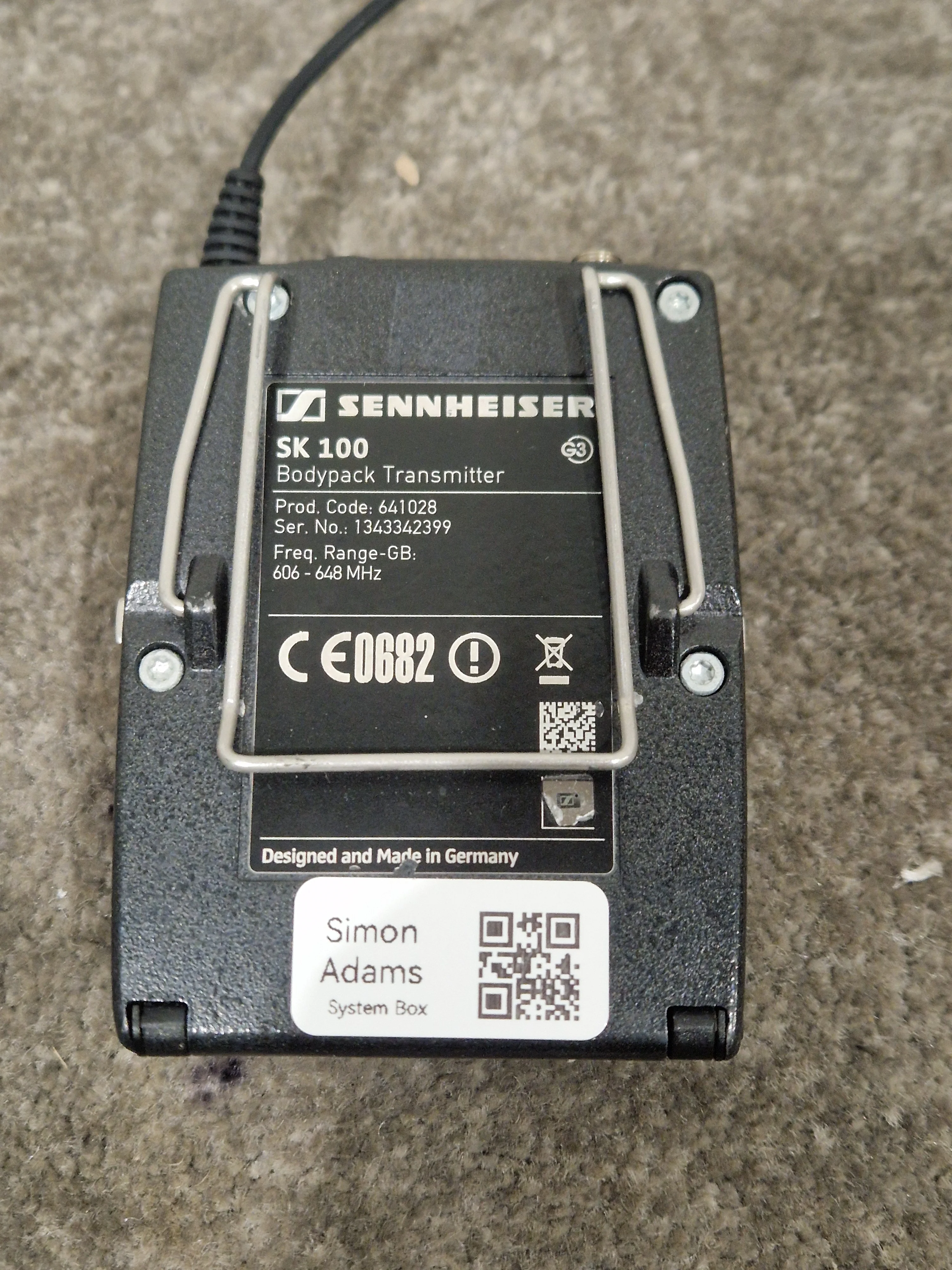 Sennheiser SK 100 G3 - Bodypack Transmitter - Excellent w/ Batteries - Image 5