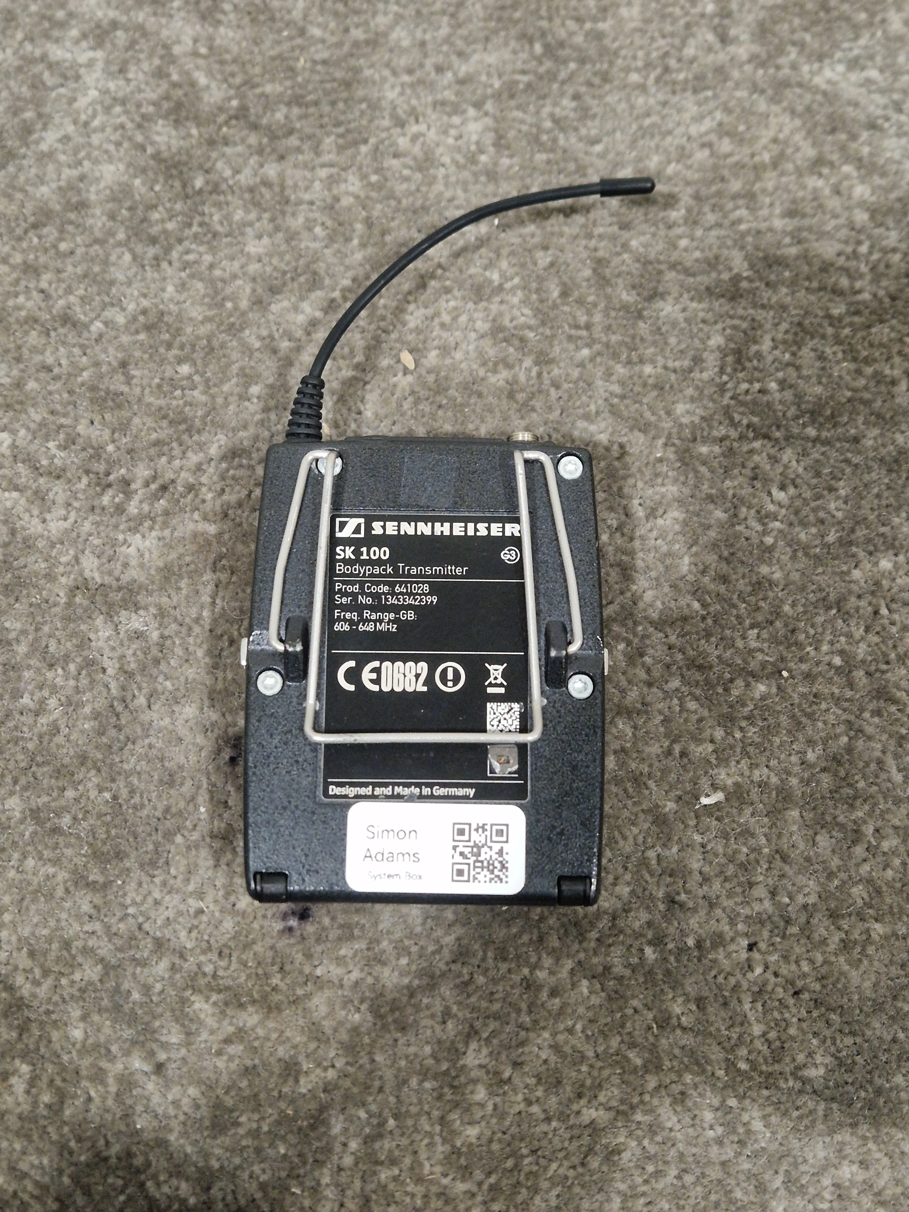Sennheiser SK 100 G3 - Bodypack Transmitter - Excellent w/ Batteries - Image 6