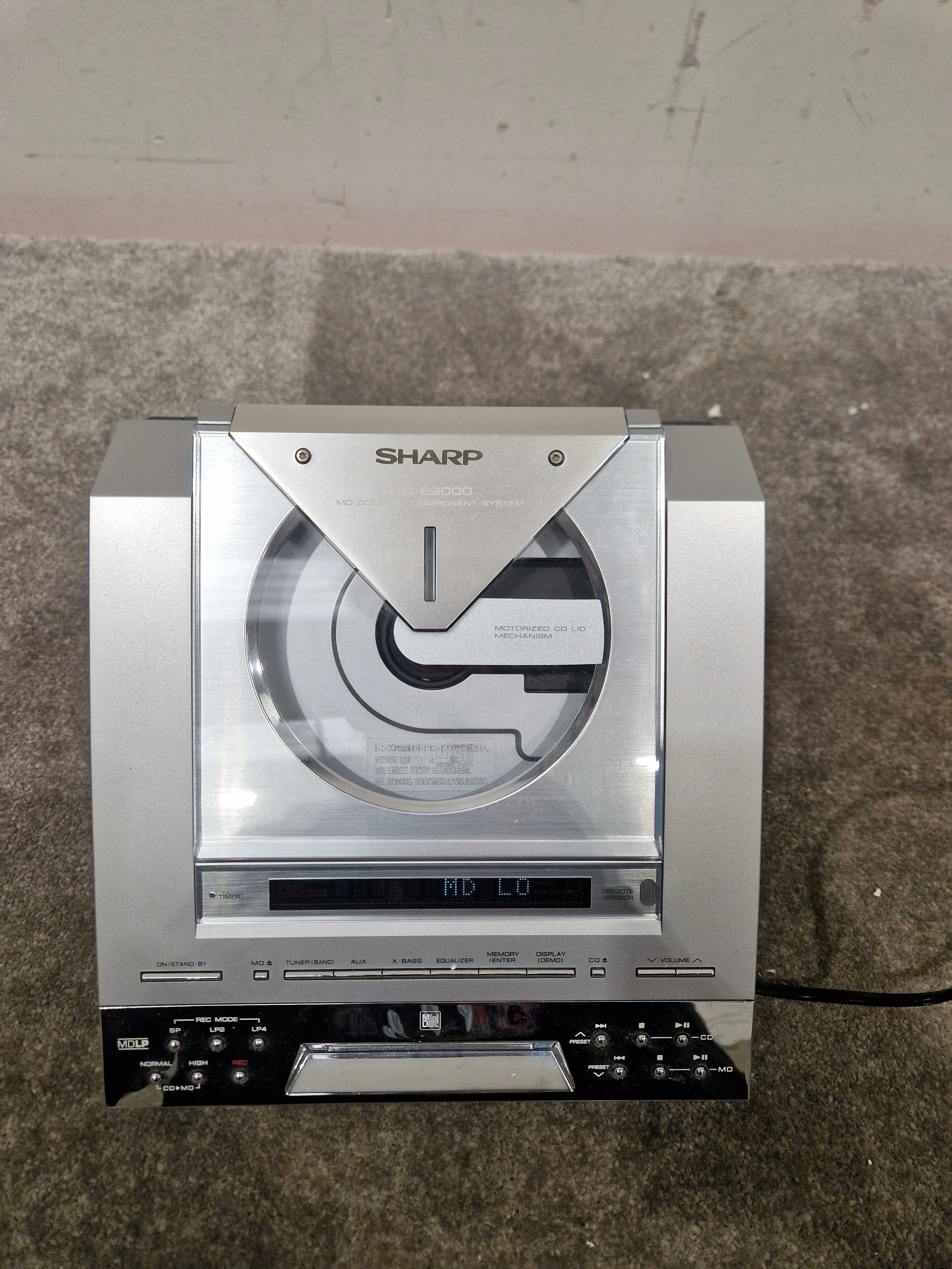 Sharp MD-E9000 Compact Component MiniDisc/CD System - Silver - Main Unit Only – MiniDisc System - Spares or Repair - Image 8