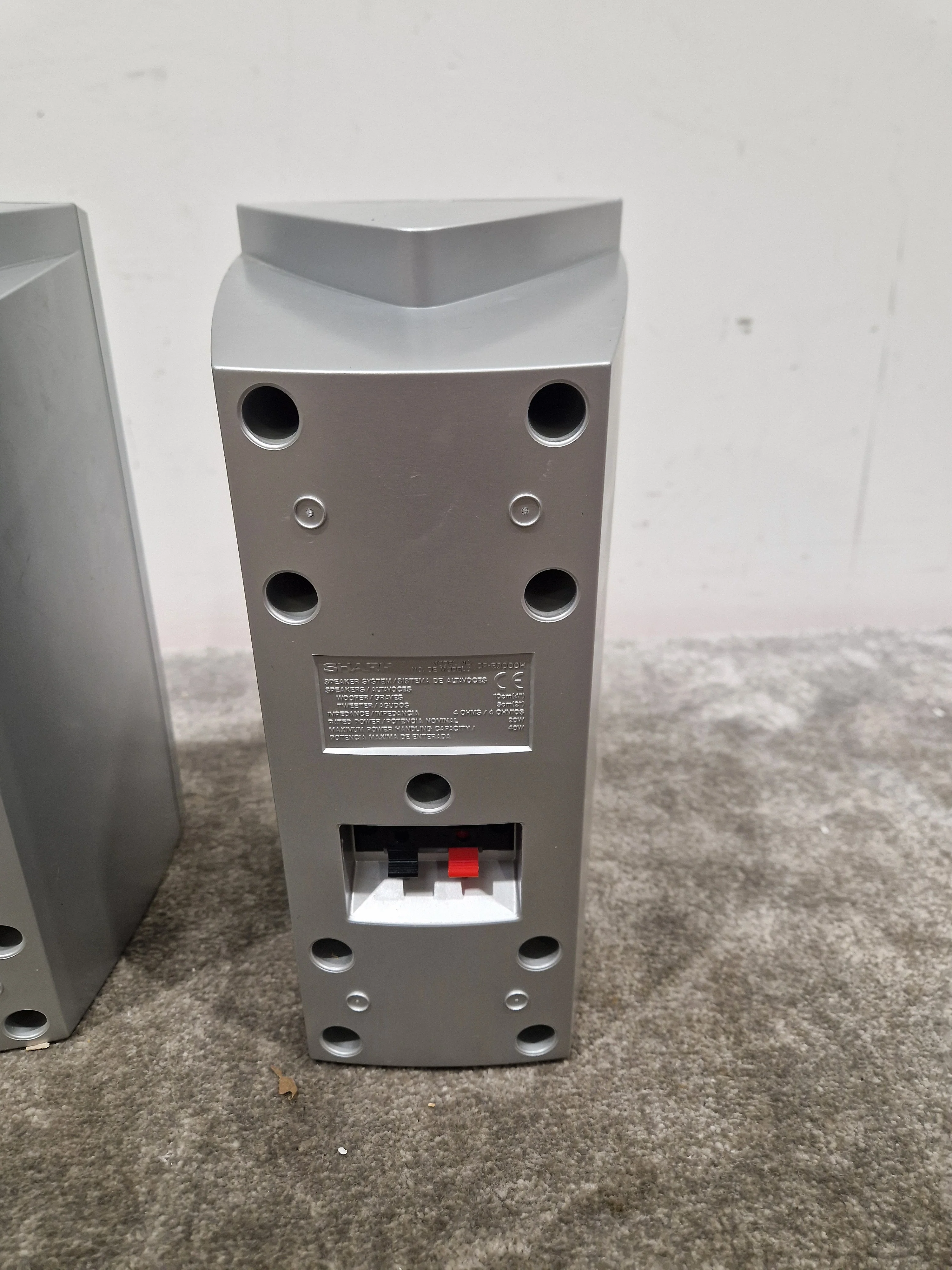 Sharp MD-E9000 Speakers - Silver - No Main Unit – Speaker - Excellent - Image 4