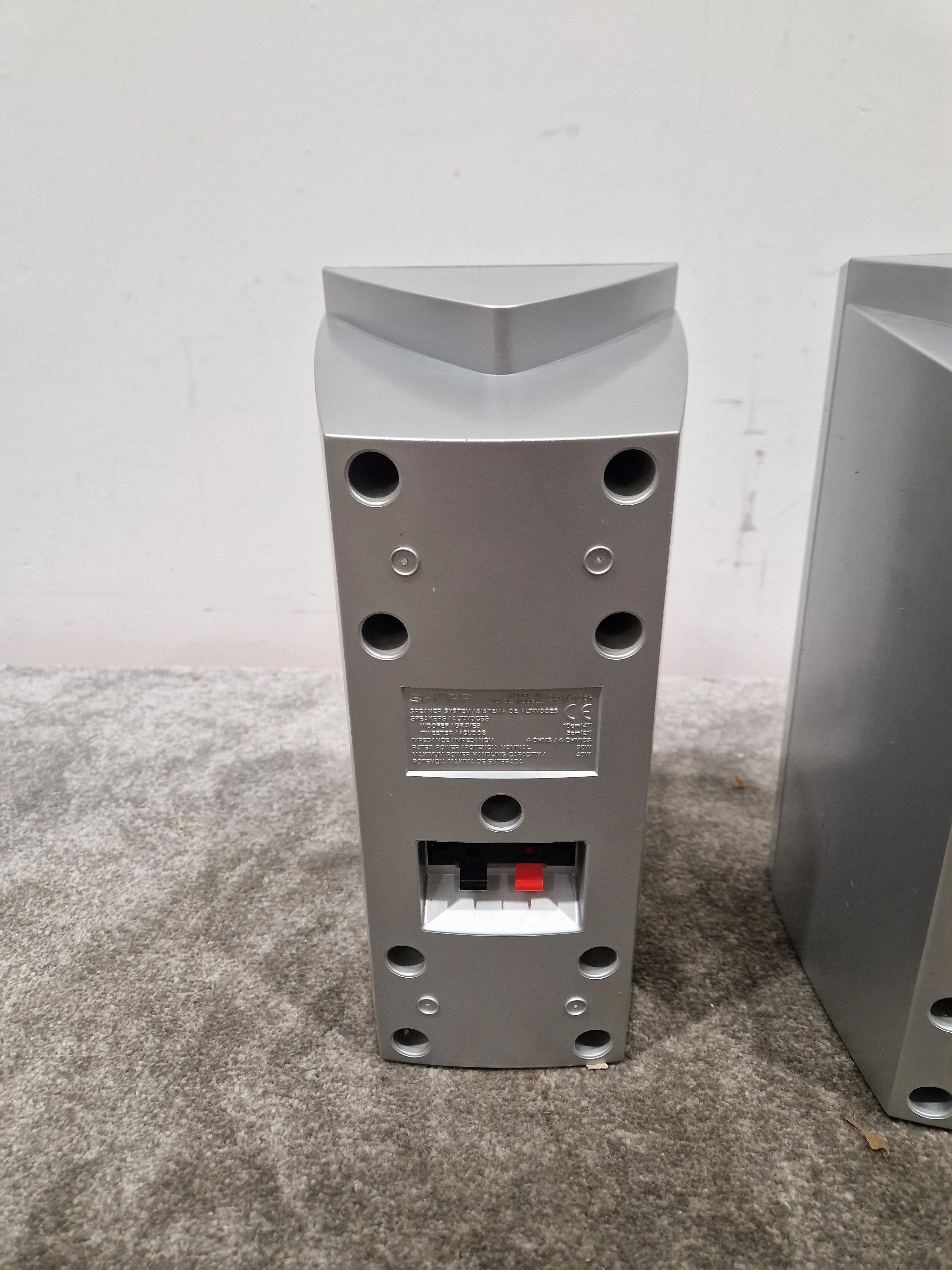 Sharp MD-E9000 Speakers - Silver - No Main Unit – Speaker - Excellent - Image 5