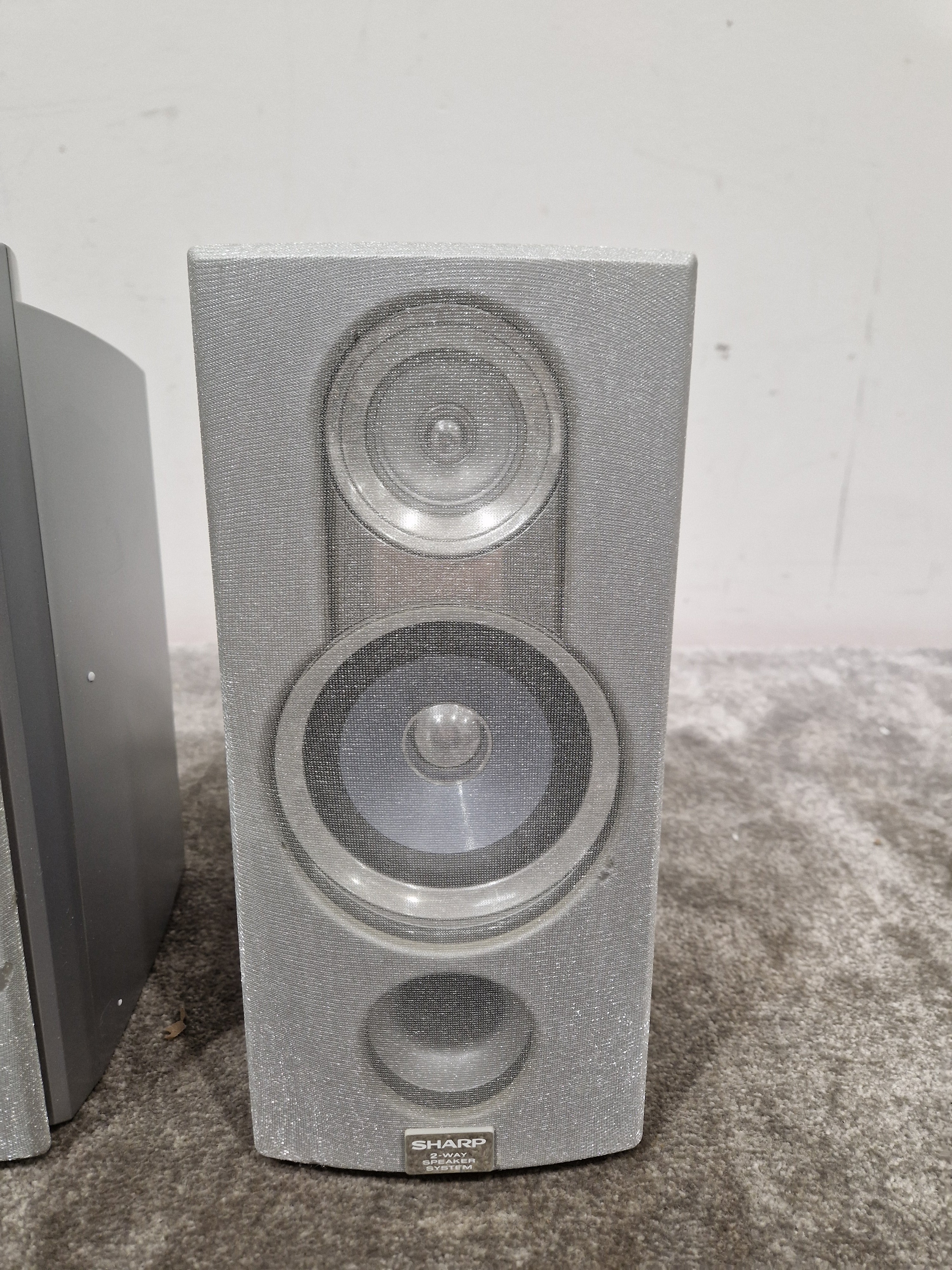 Sharp MD-E9000 Speakers - Silver - No Main Unit – Speaker - Excellent - Image 6