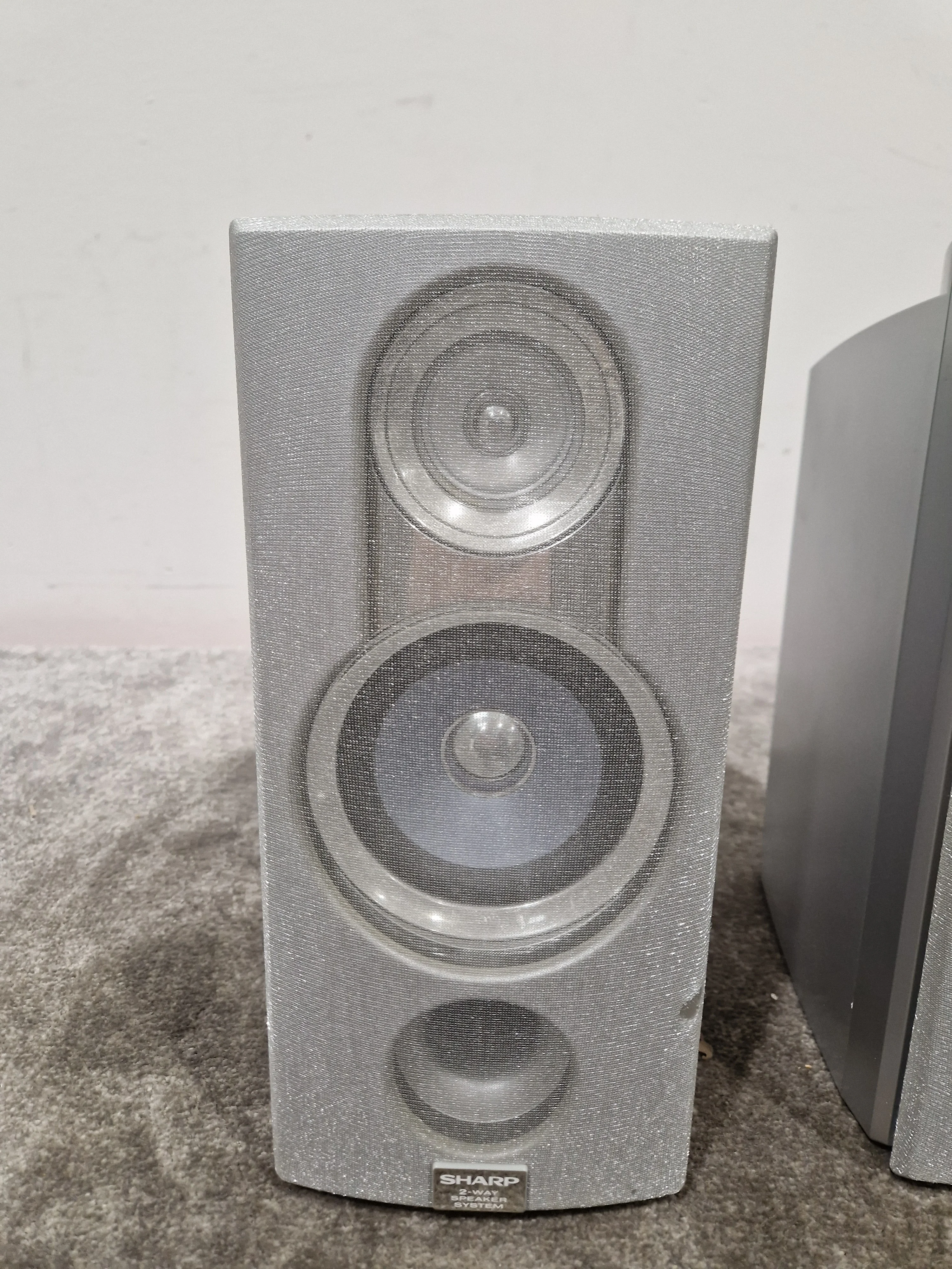 Sharp MD-E9000 Speakers - Silver - No Main Unit – Speaker - Excellent - Image 7