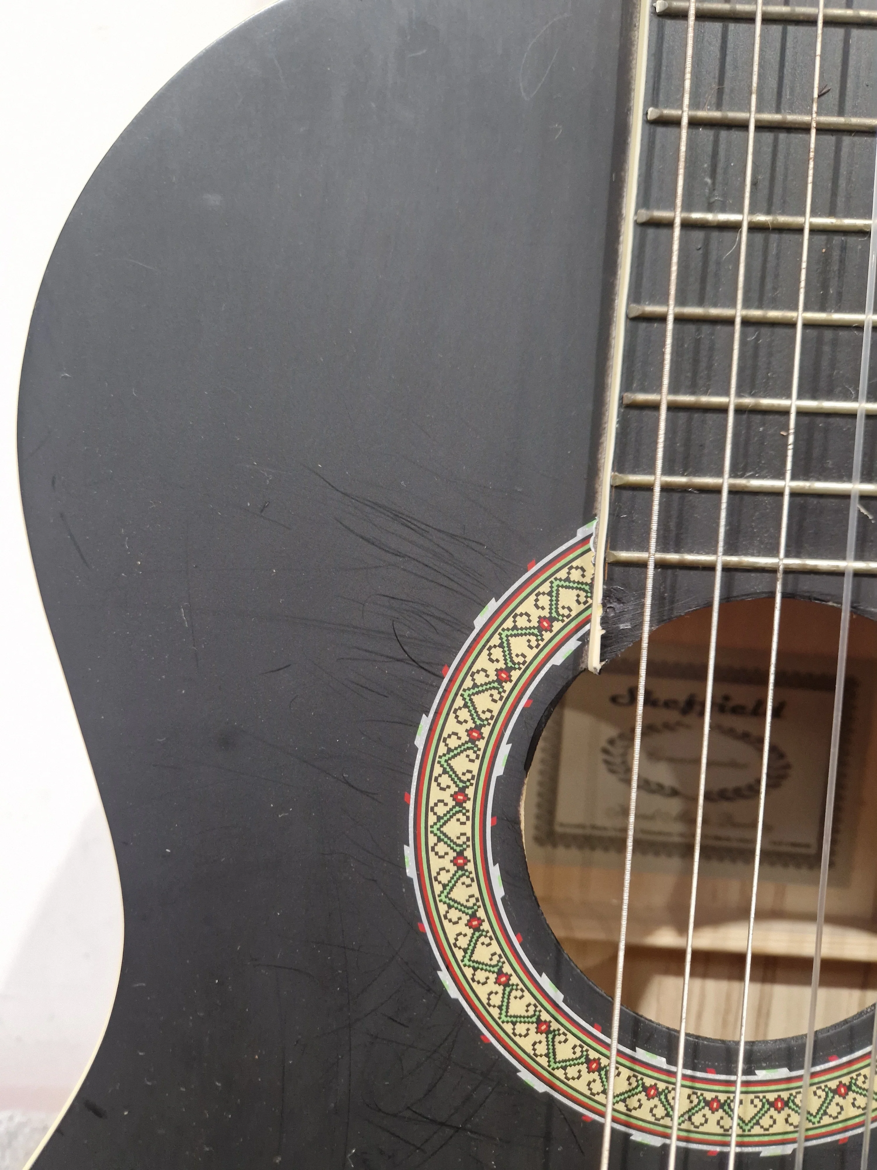 Sheffield Concert Classical Guitar - Good - Image 11