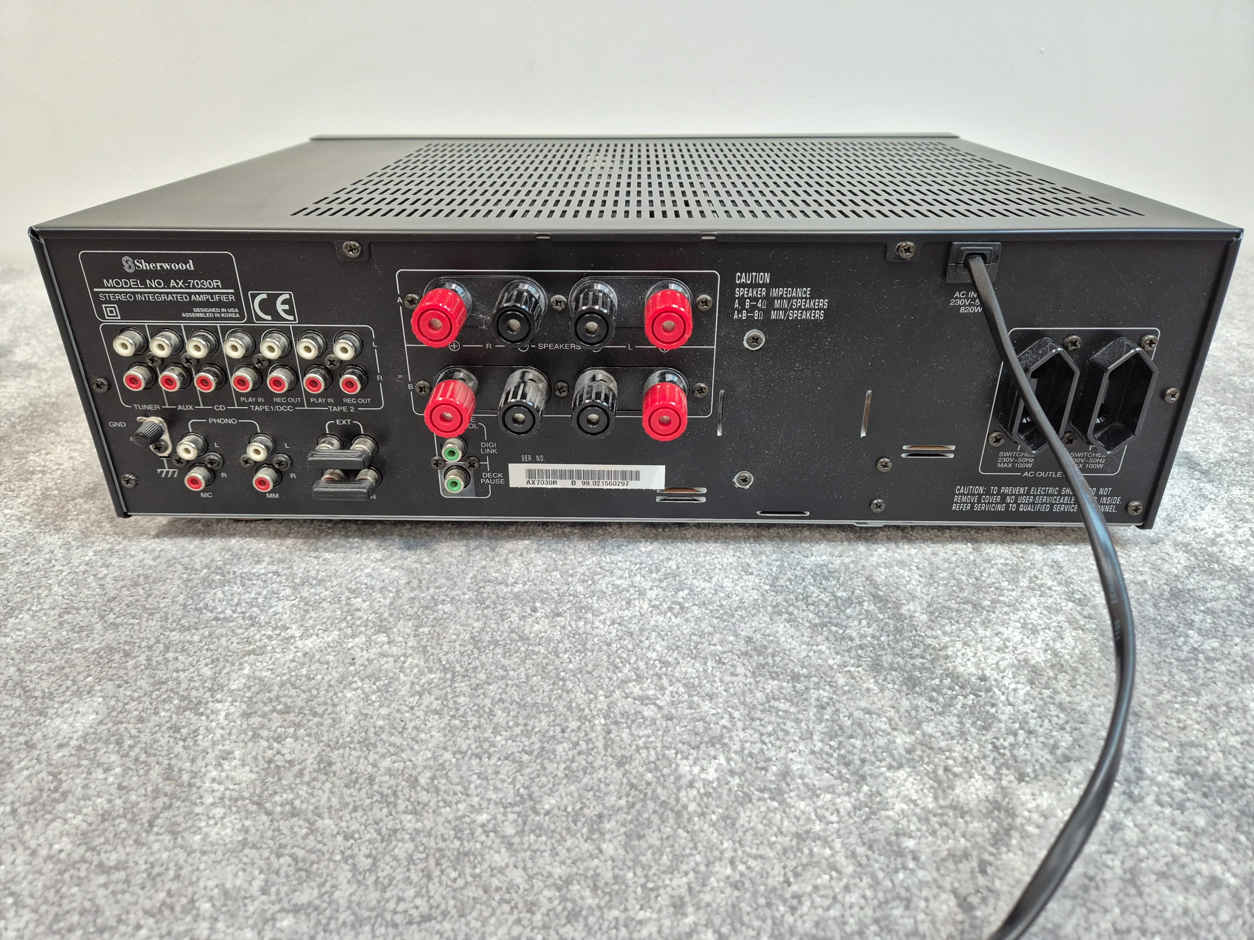 Sherwood Stereo Home Audio Amplifier AX-7030R - Black - Image 5