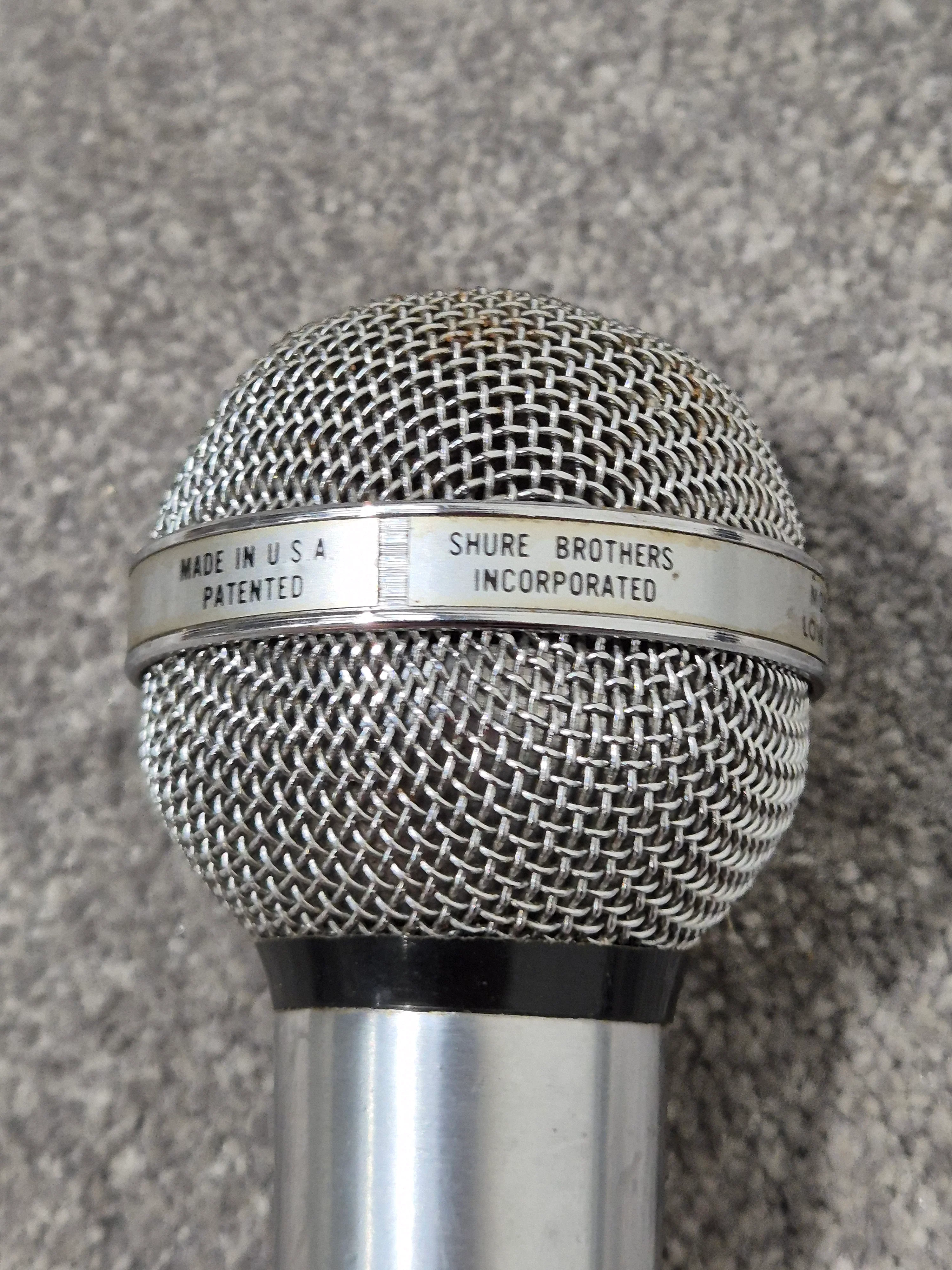 Shure 585SB – Vintage Dynamic Microphone – Good w/ Cable (Untested) - Image 3
