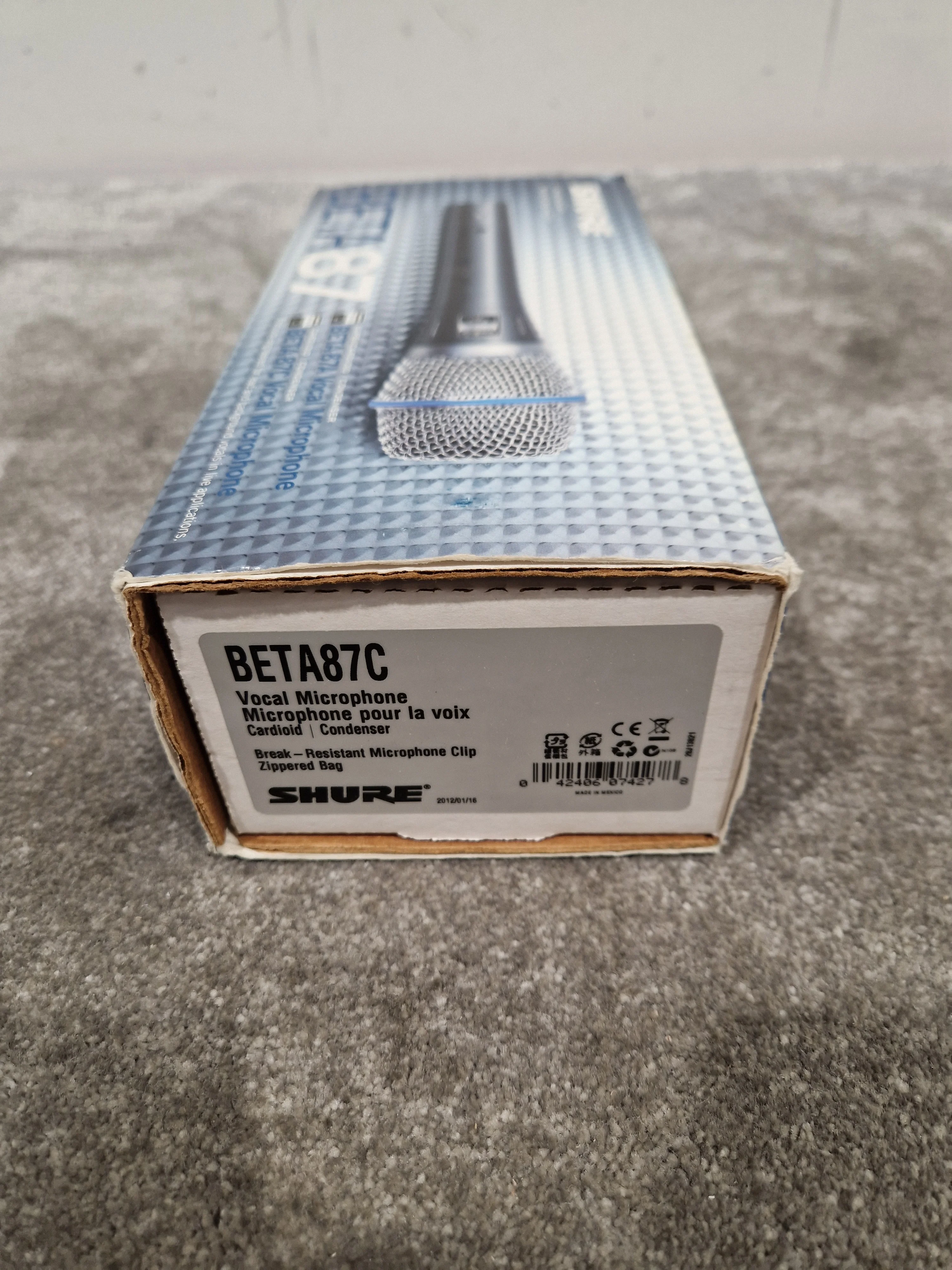 Shure Beta 87c Condenser Microphone - Super Cardioid Pattern - Very Good w/ Original Box - Image 3