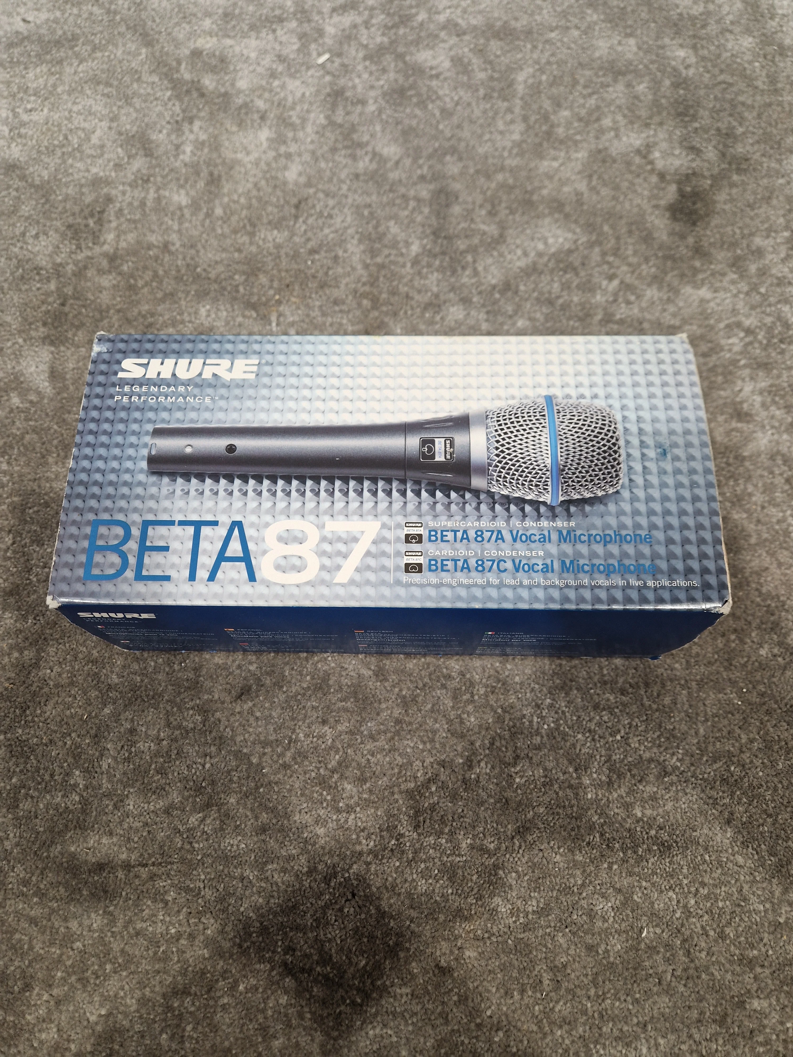 Shure Beta 87c Condenser Microphone - Super Cardioid Pattern - Very Good w/ Original Box - Image 9