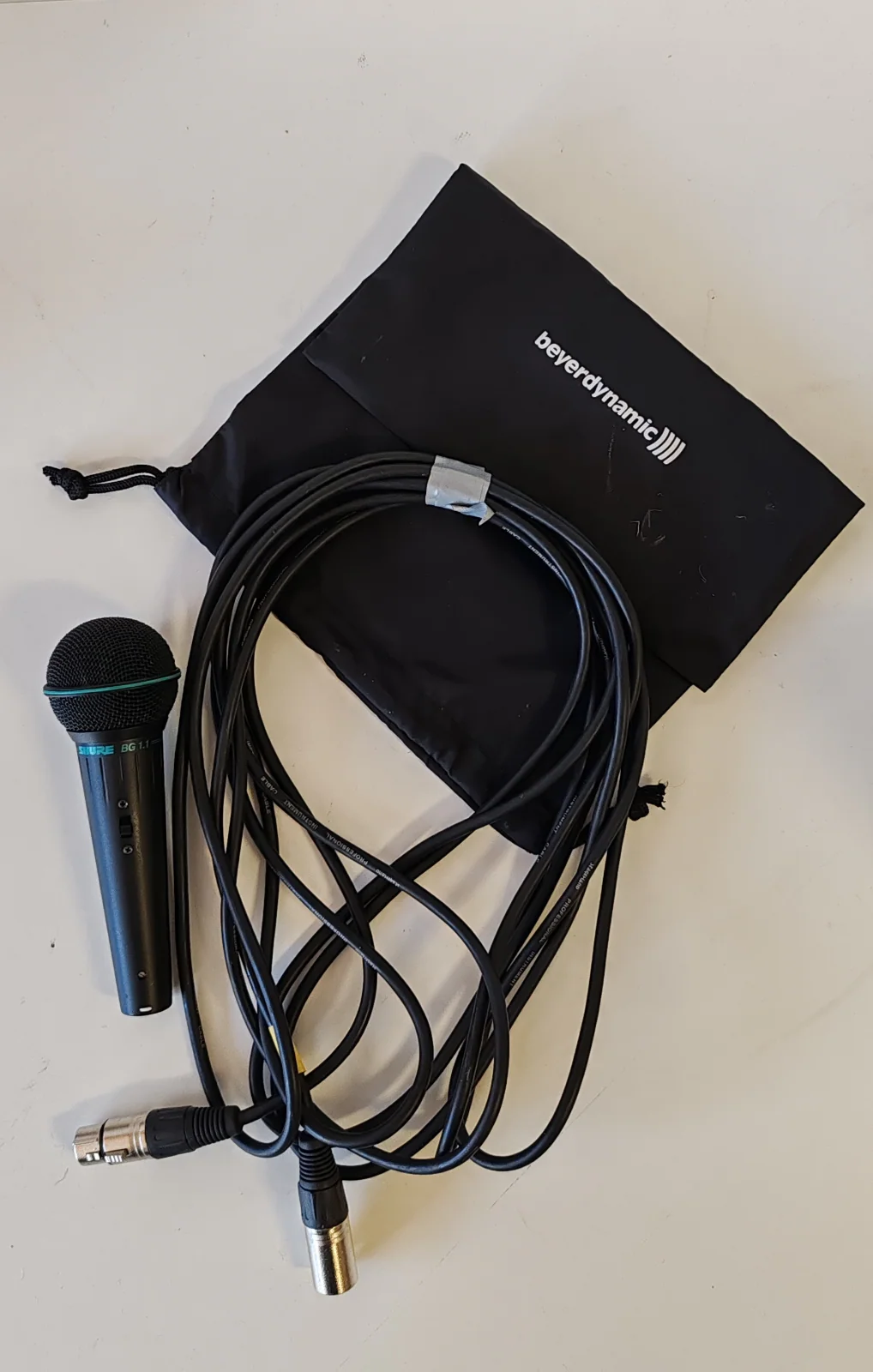 Shure bg1.1 Wired Microphone Dynamic Low Z + Bag + Cable - Image 2