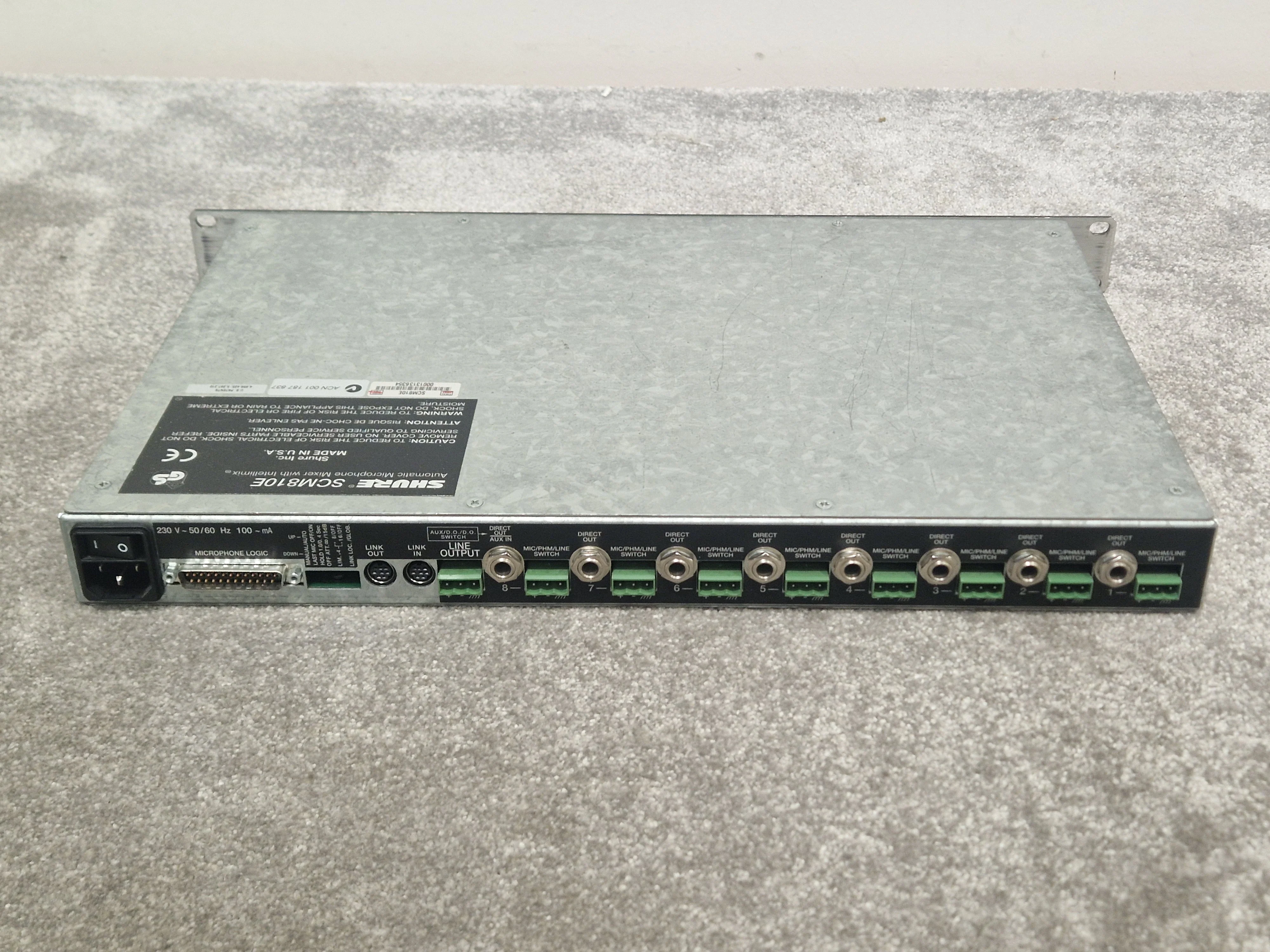Shure SCM810E - Audio Mixer - Black - Good - Image 5