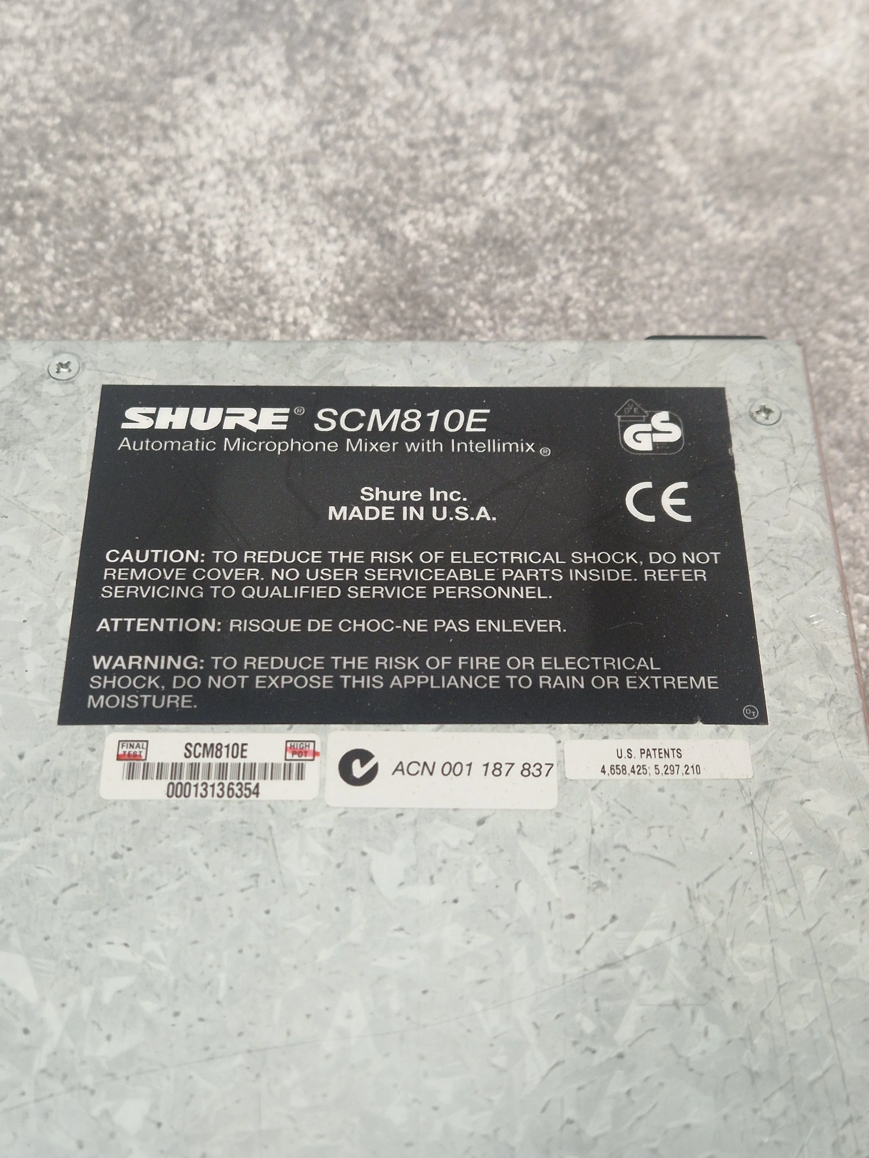 Shure SCM810E - Audio Mixer - Black - Good - Image 8
